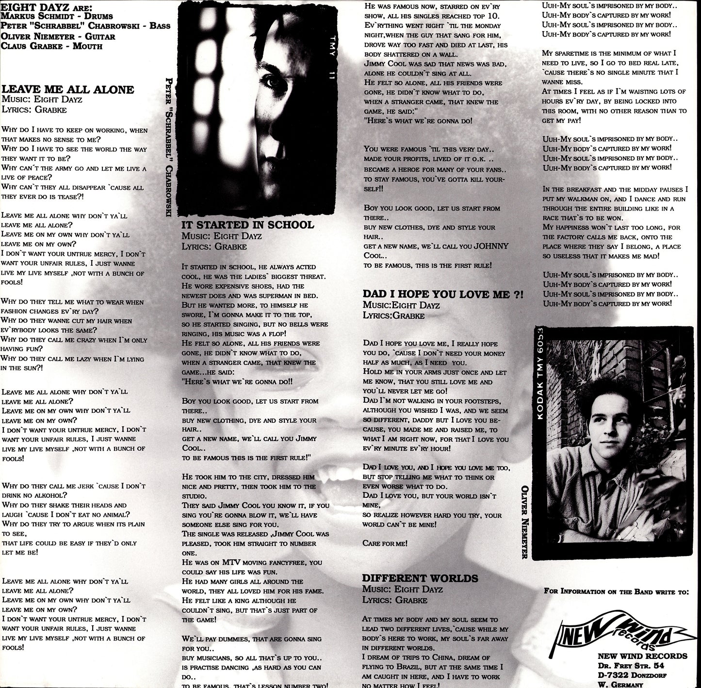 Eight Dayz – Ev’ry Day Is Like A New Beginning! White Vinyl LP