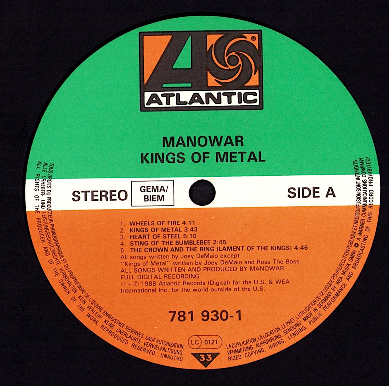 Manowar - Kings Of Metal (Vinyl LP | EU Original | 1988)