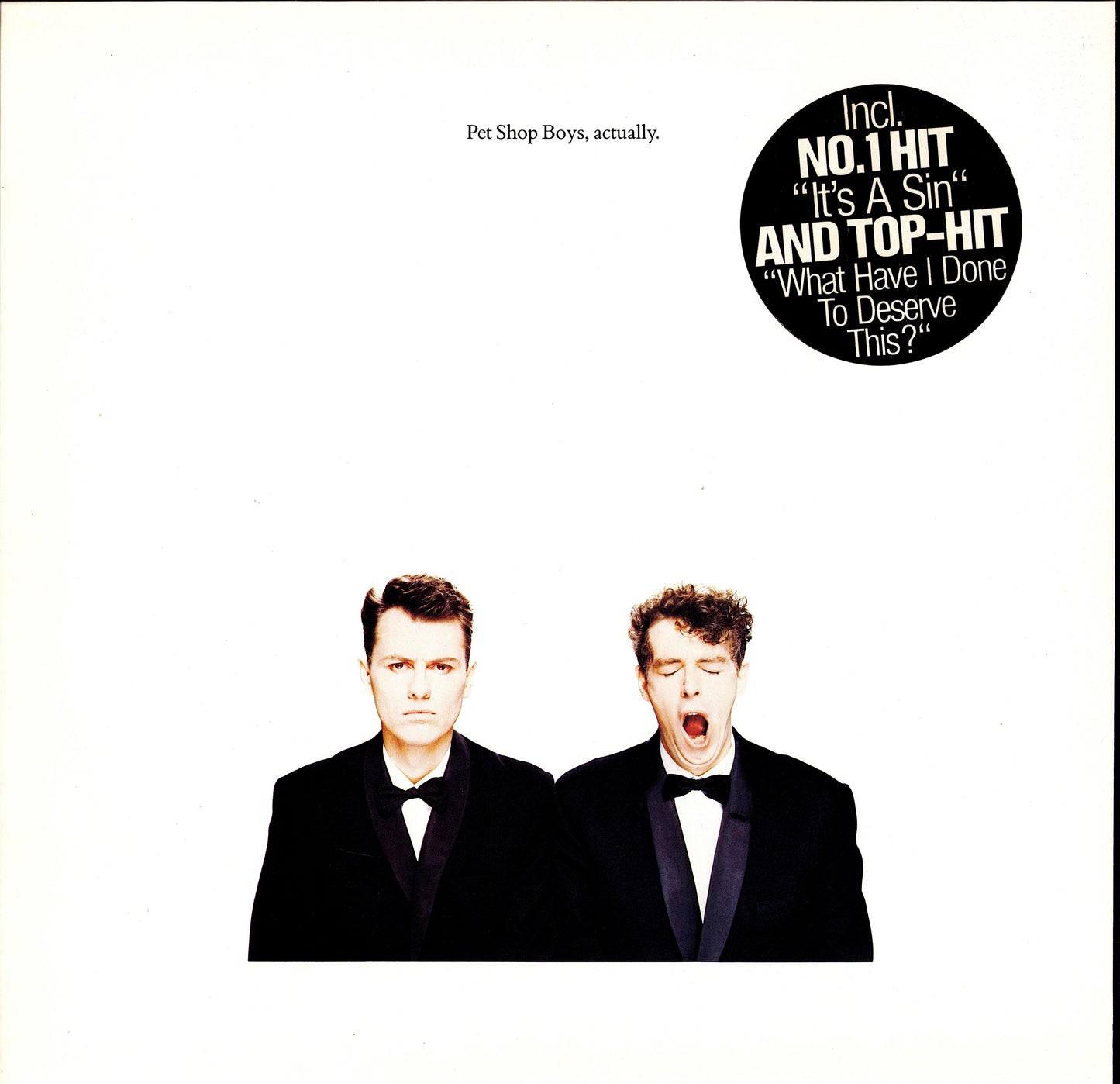 Pet Shop Boys - Actually Vinyl LP | EU Original | 1987 Kopie