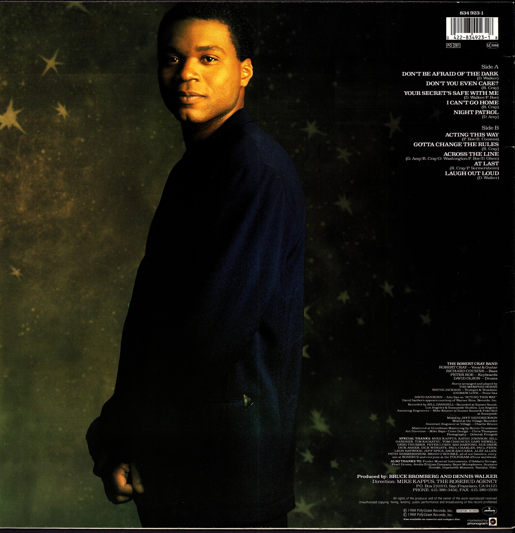 The Robert Cray Band - Don't Be Afraid Of The Dark Vinyl LP | EU Original | 1988