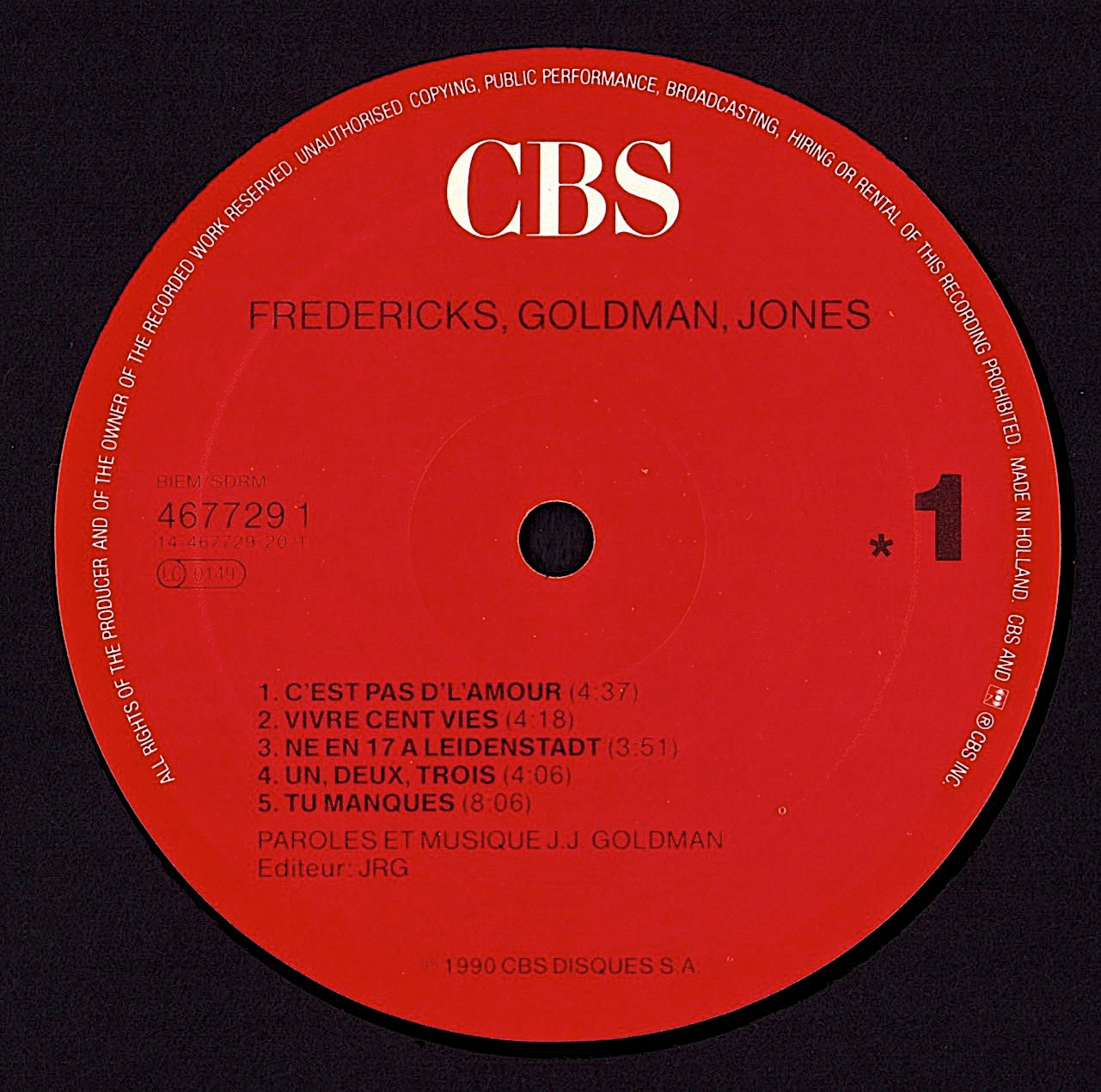 Fredericks Goldman Jones ‎– Fredericks Goldman Jones Vinyl LP