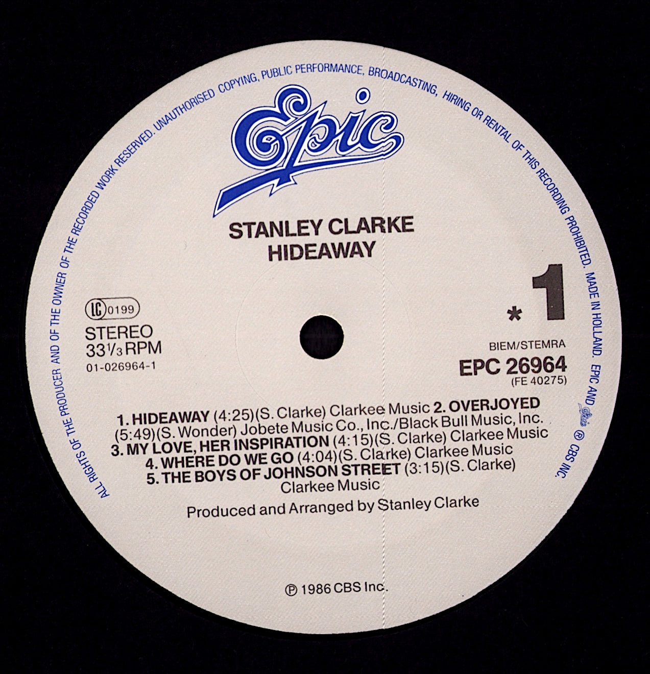 Stanley Clarke – Stanley Clarke Vinyl LP Kopie
