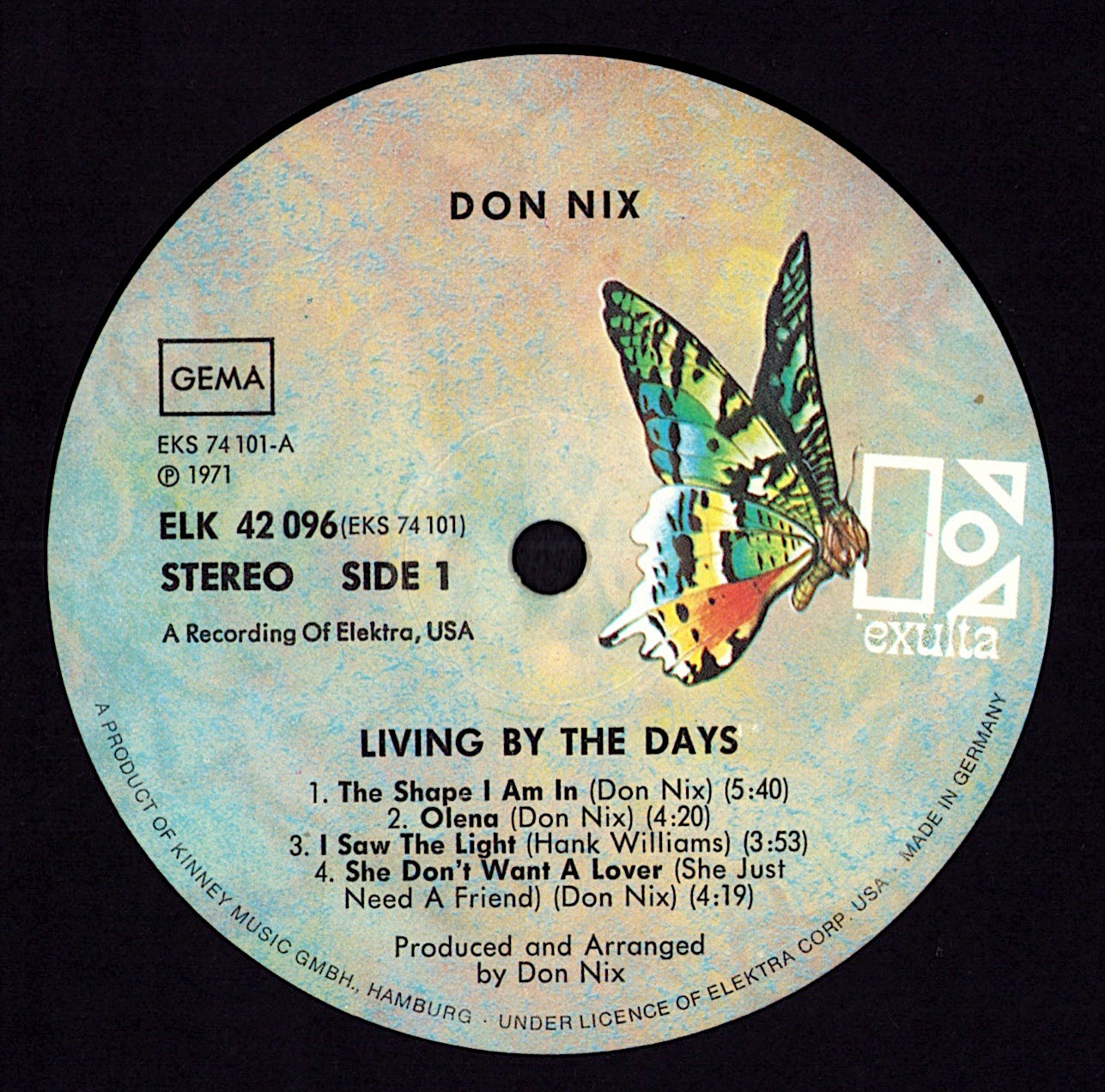 Don Nix - Living By The Days Vinyl LP | DE Original | 1971