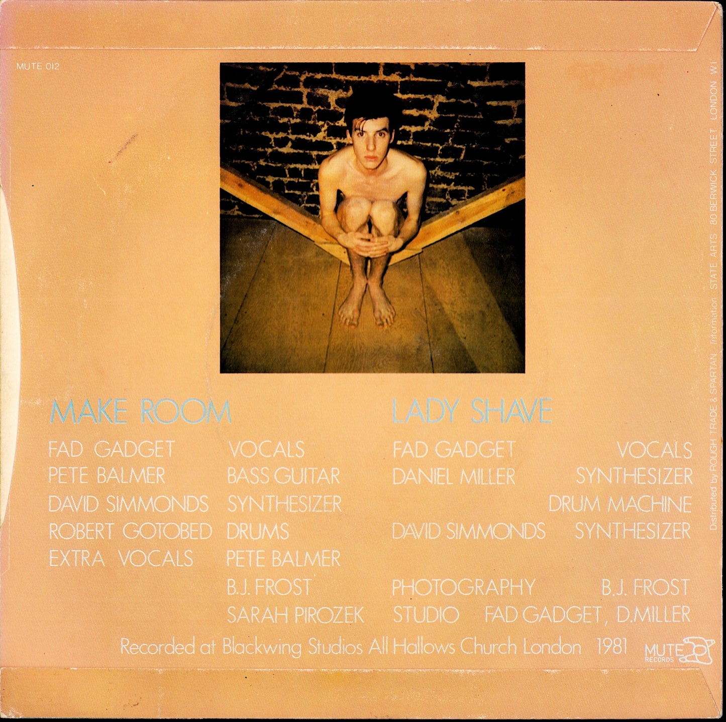 Fad Gadget – Make Room 7" Vinyl Single