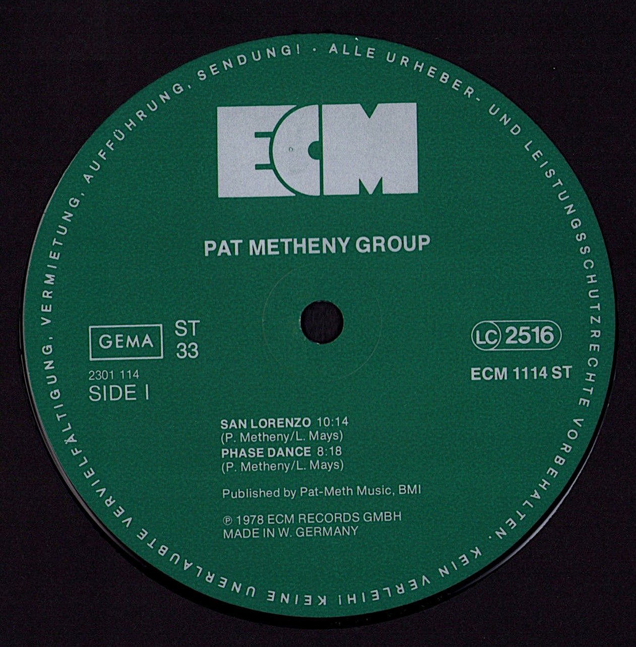Pat Metheny Group – Pat Metheny Group Vinyl LP Kopie