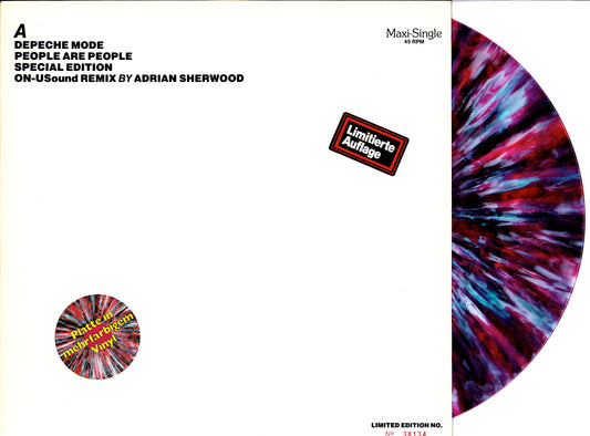 Depeche Mode – People Are People (ON-USound Remix By Adrian Sherwood) (Red Marbled Vinyl 12" Maxi-Single)
