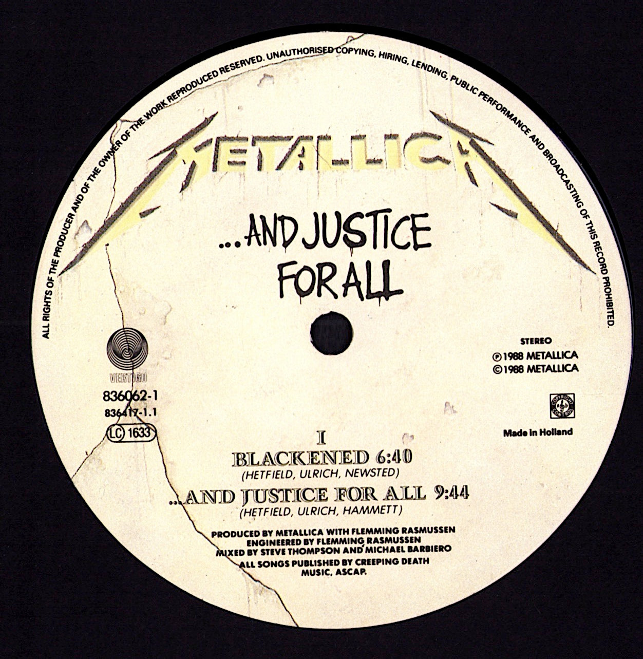 Metallica - ...And Justice For All (2xVinyl LP | EU Original | 1988)