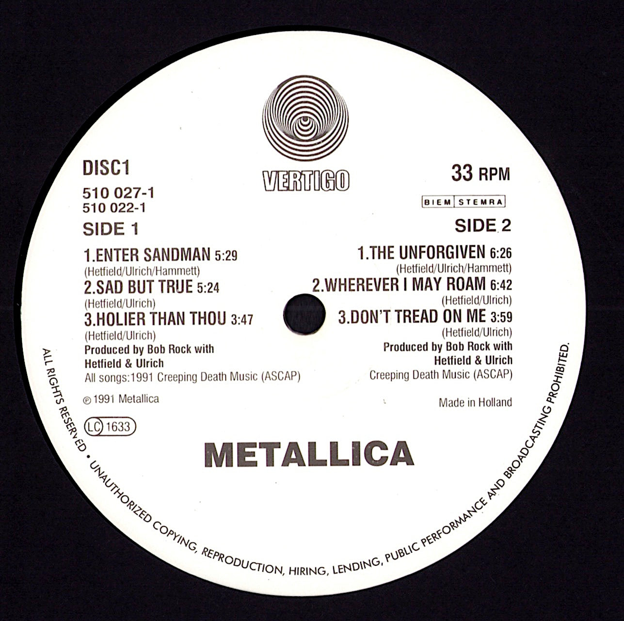 Metallica - Metallica (2xVinyl LP | EU Original | 1991)