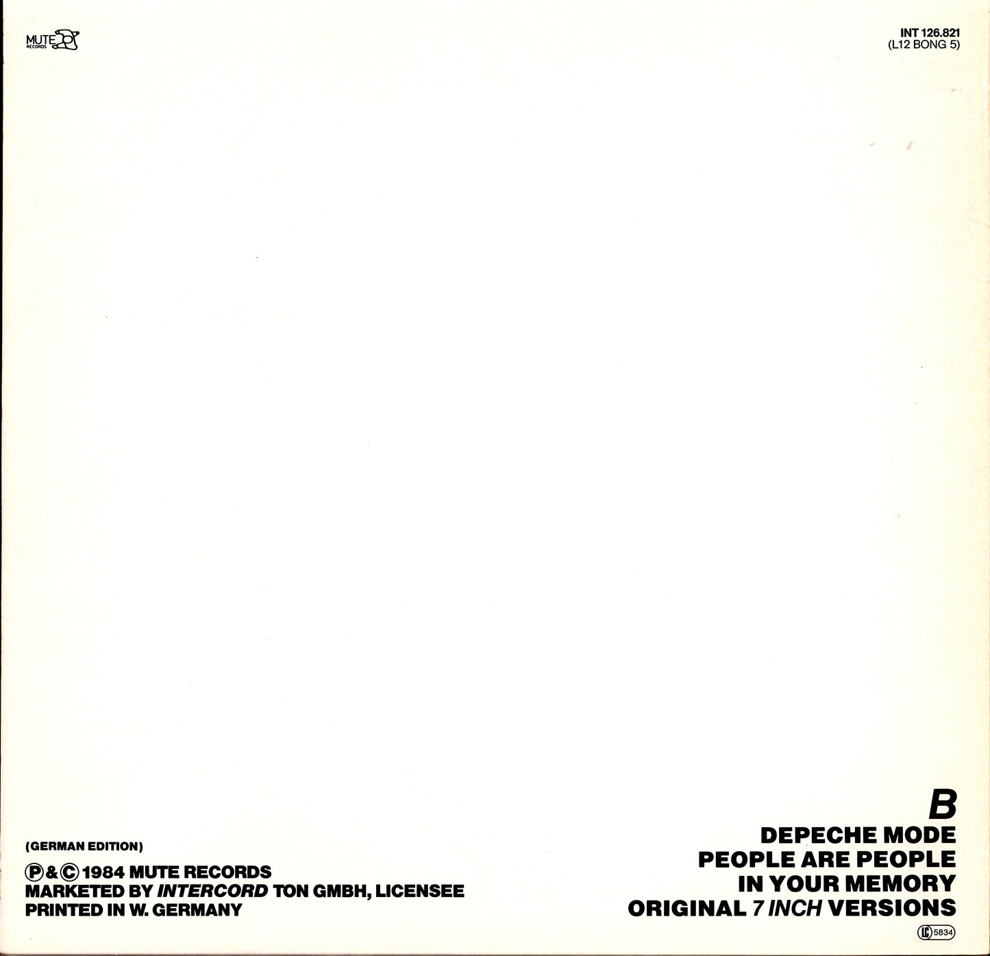 Depeche Mode – People Are People (ON-USound Remix By Adrian Sherwood) (Red Marbled Vinyl 12" Maxi-Single)