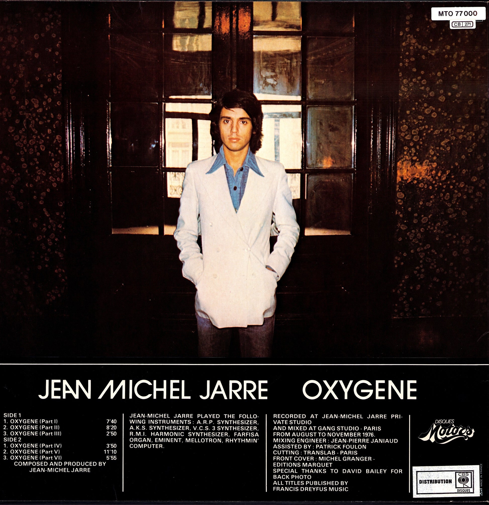 Jean-Michel Jarre - Oxygene Vinyl LP | FR Original | 1976