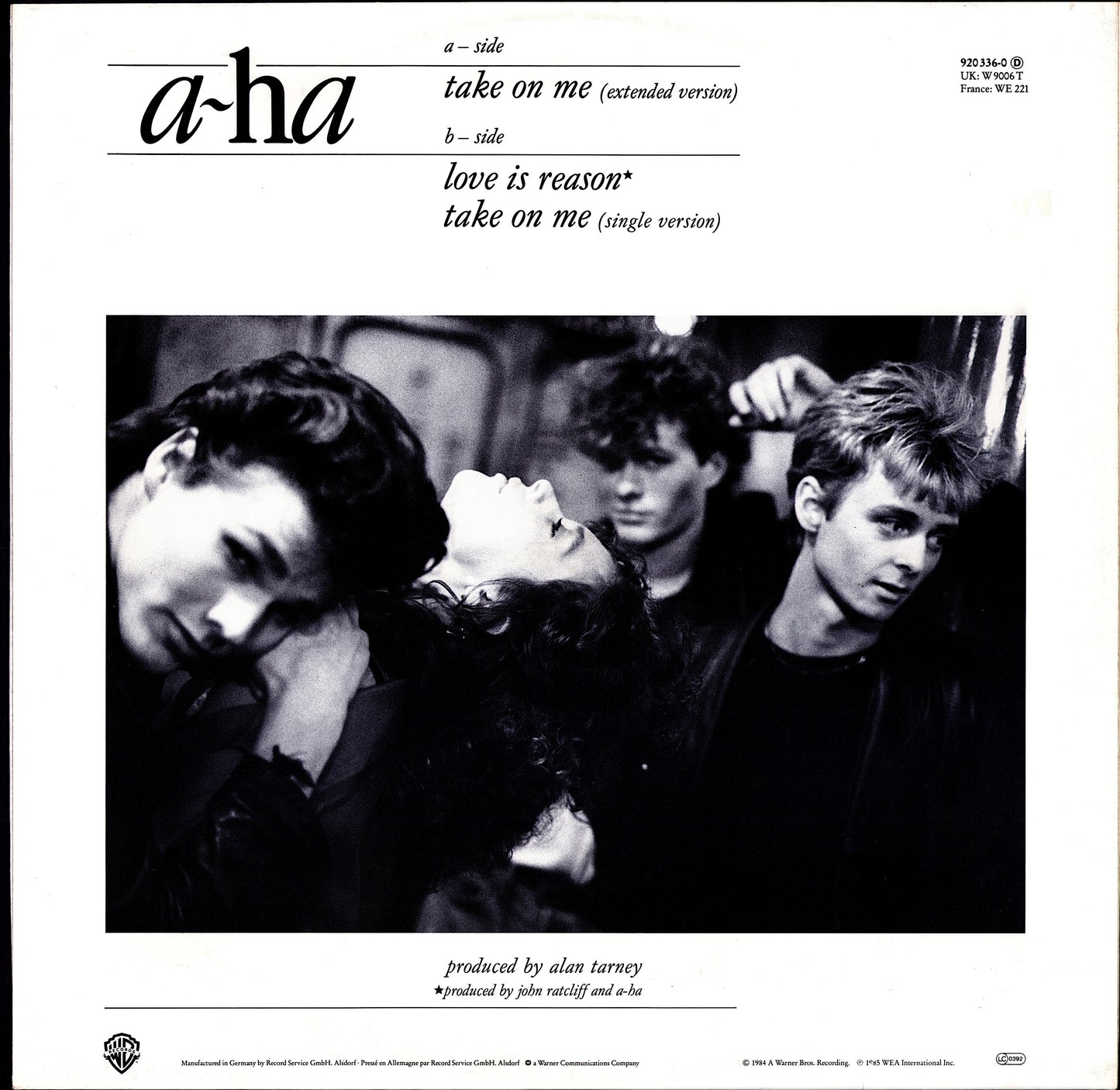 A-ha - Take On Me Extended Version Vinyl 12" Maxi-Single Kopie