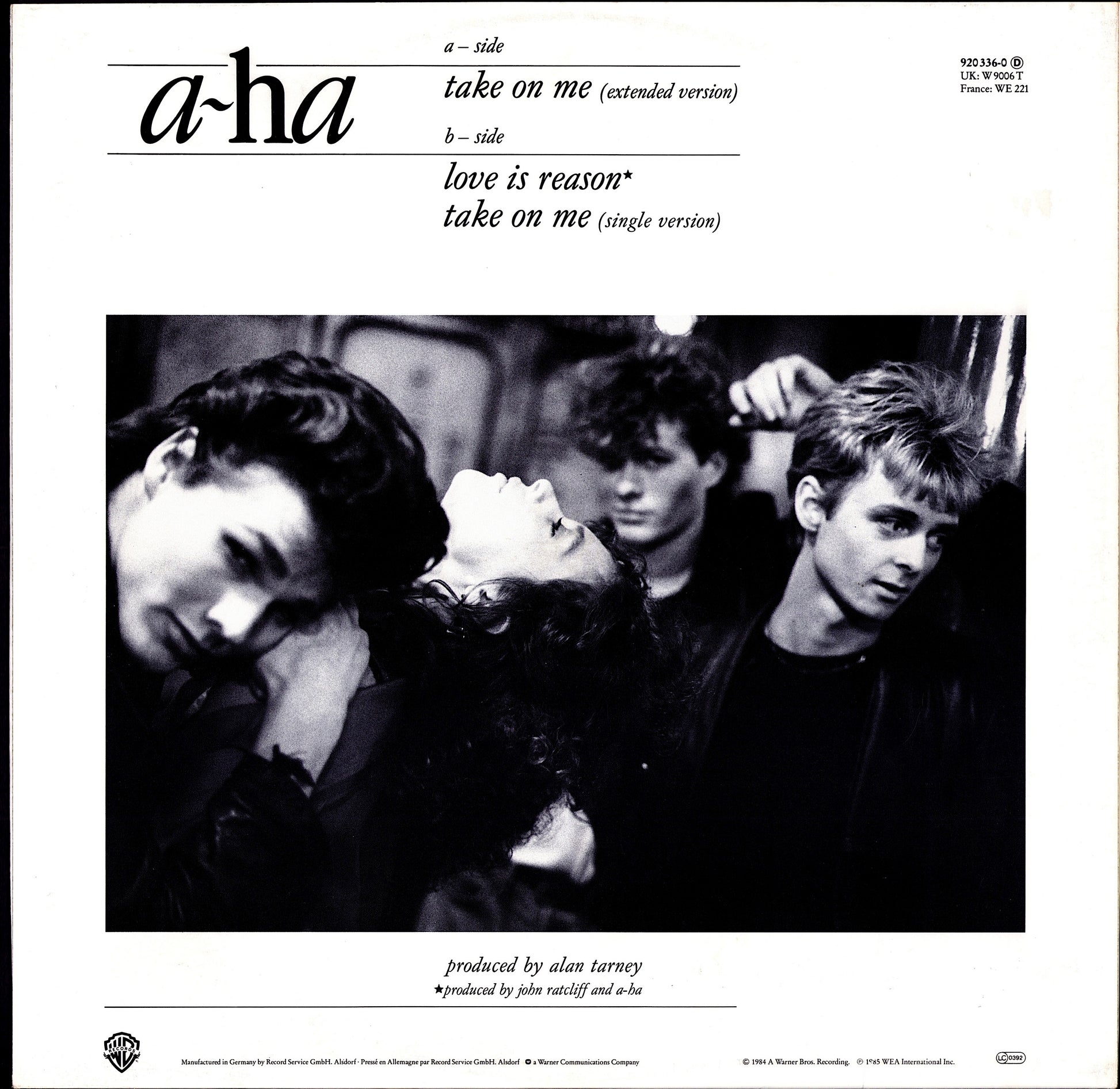 A-ha - Take On Me Extended Version Vinyl 12" Maxi-Single Kopie