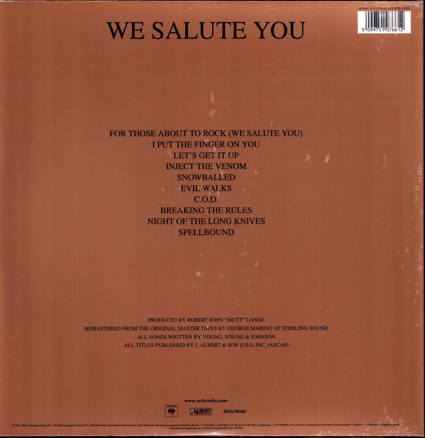 AC/DC ‎- Ballbreaker (Vinyl LP) 