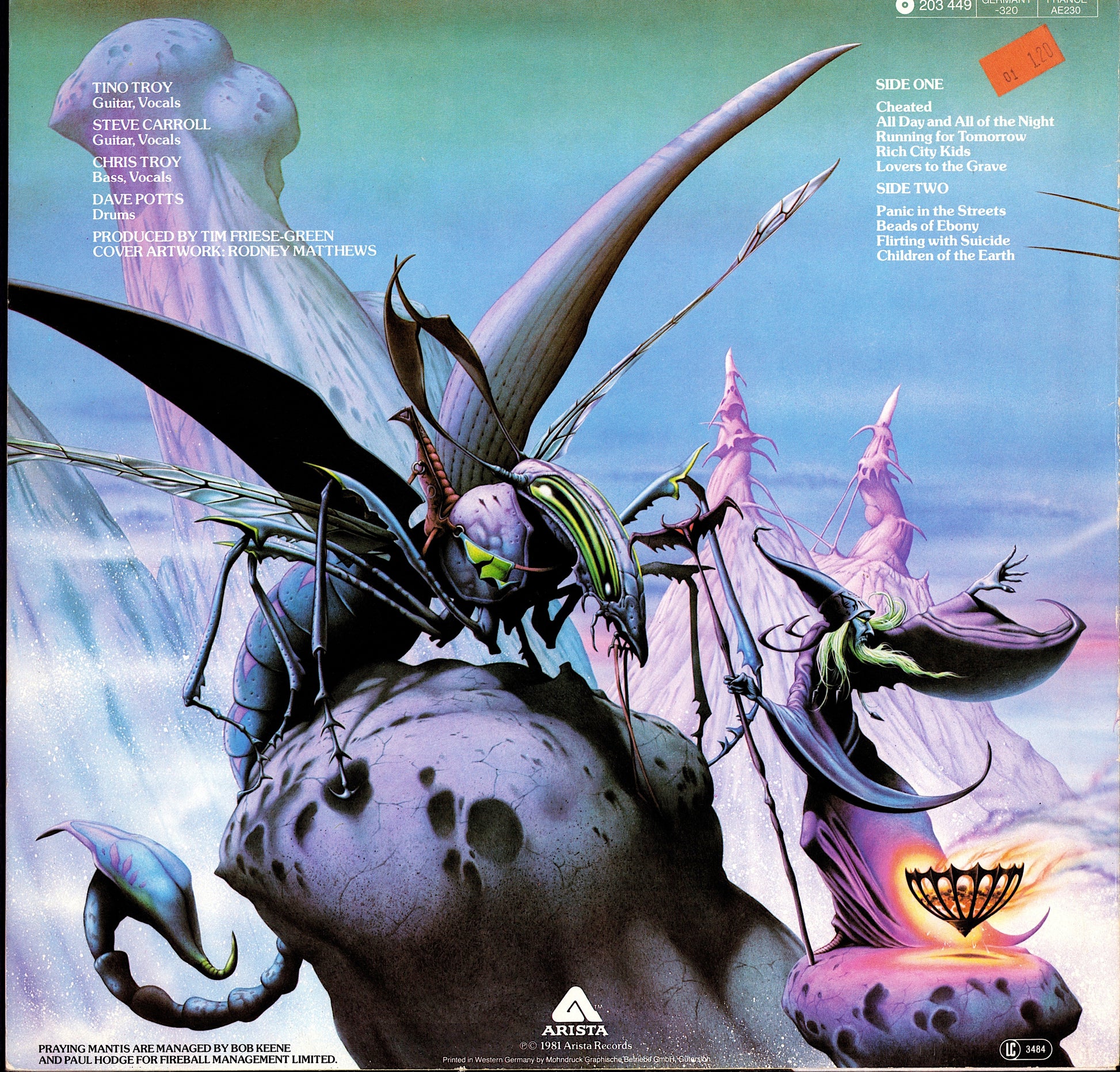 Praying Mantis - Time Tells No Lies Vinyl LP | DE Original | 1981