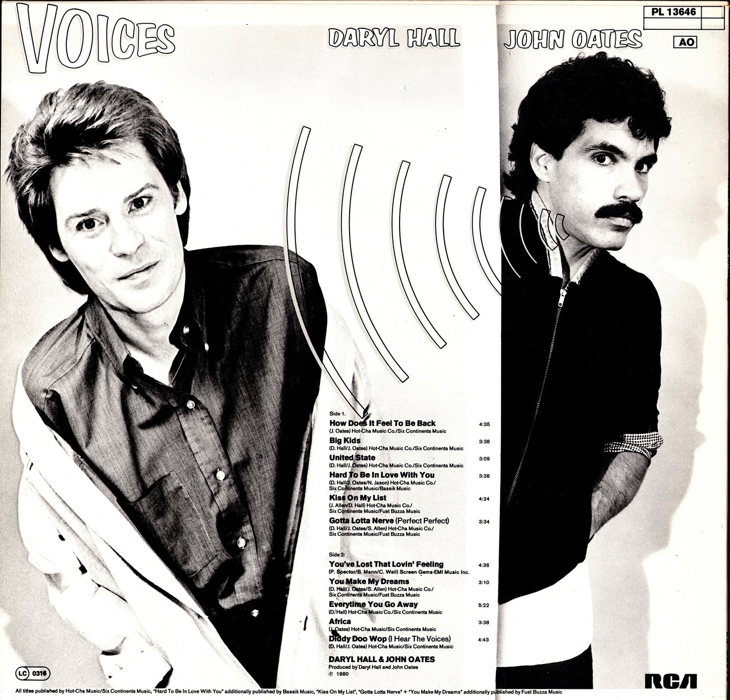 Daryl Hall & John Oates - Voices (Vinyl LP | DE Original | 1980)