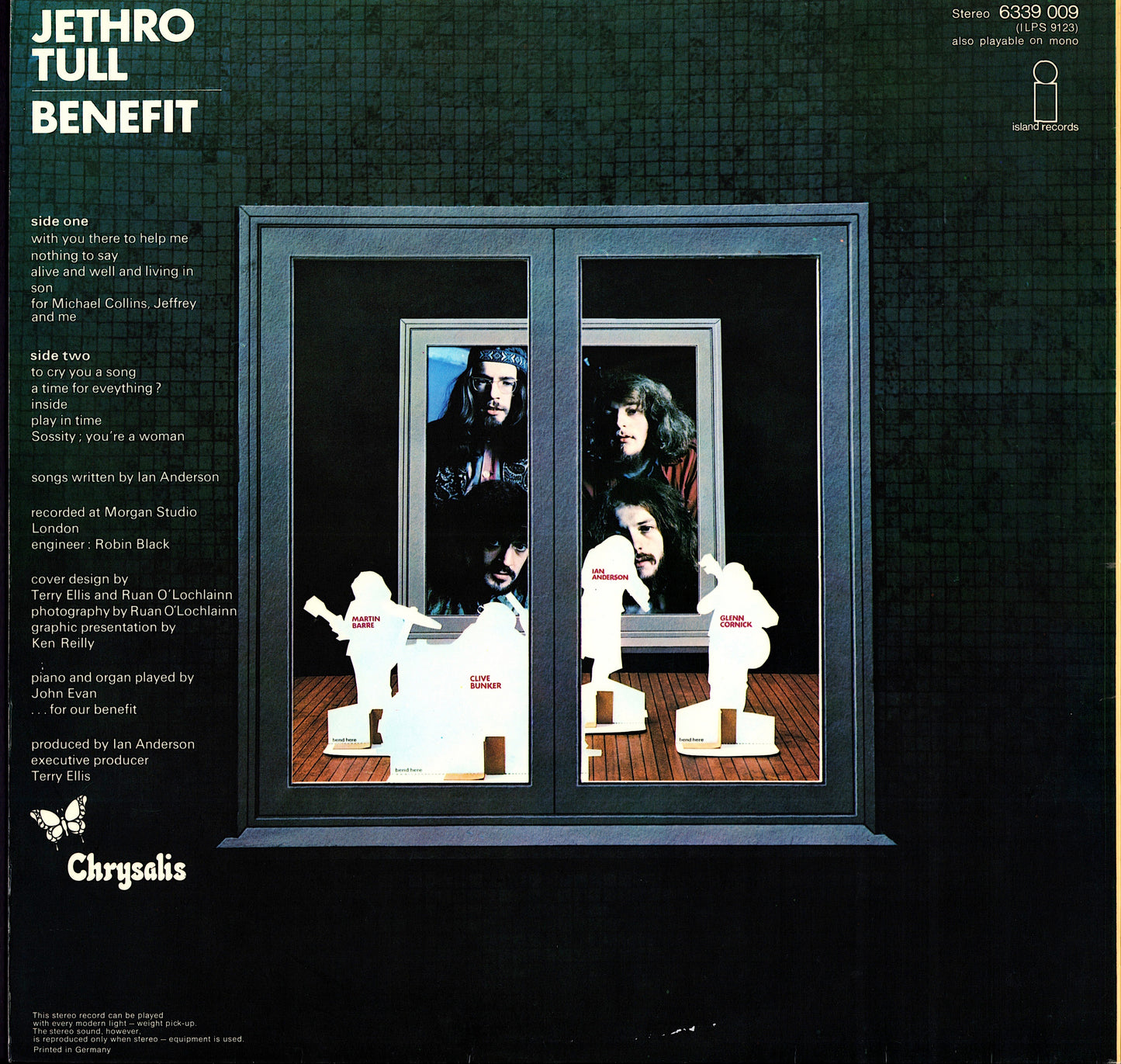 Jethro Tull - Benefit Vinyl LP | Gatefold + Poster | DE 1970