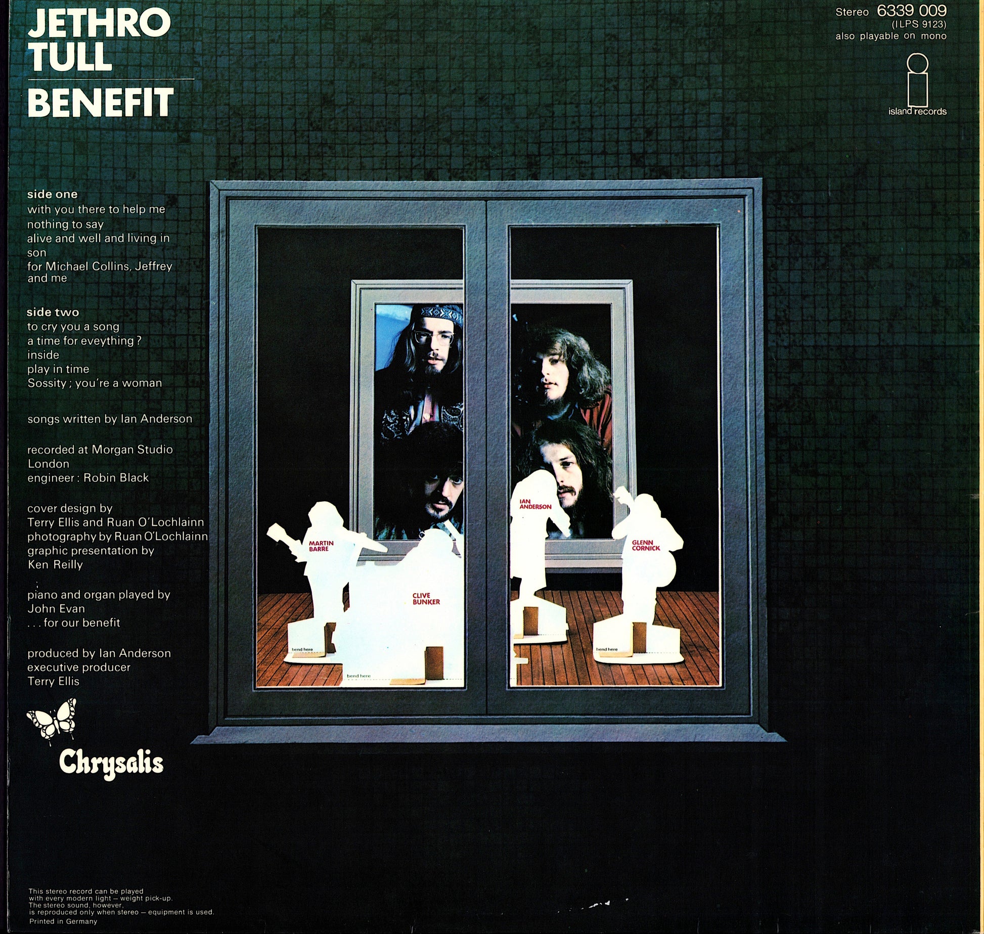 Jethro Tull - Benefit Vinyl LP | Gatefold + Poster | DE 1970