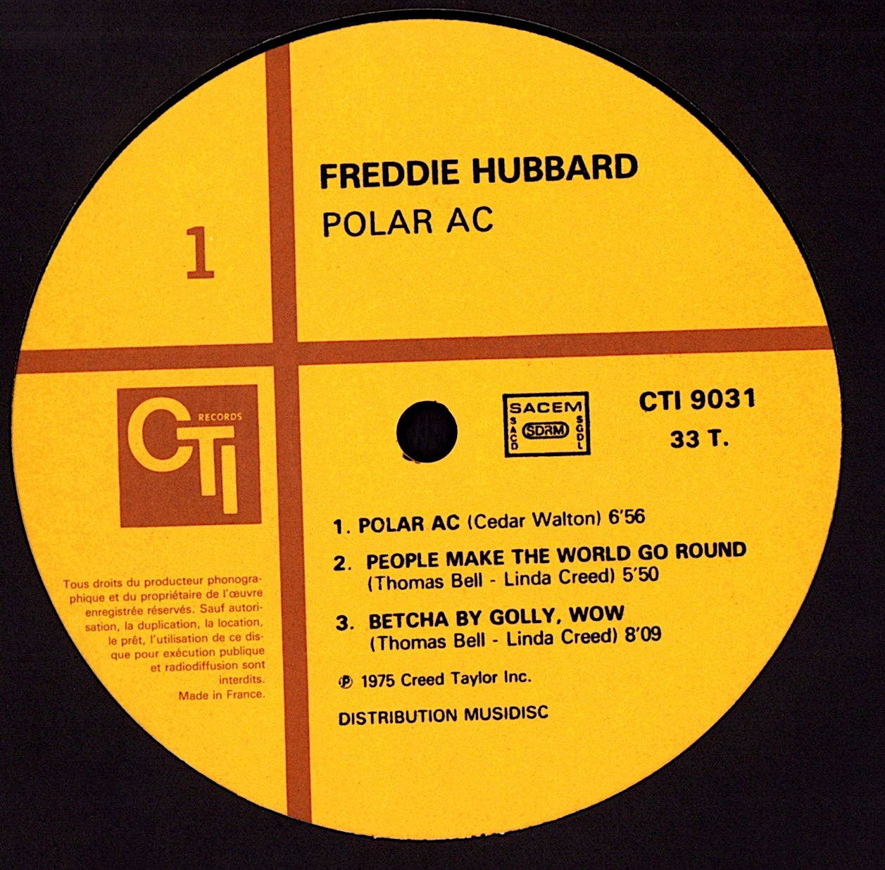 Freddie Hubbard – Polar AC Vinyl LP