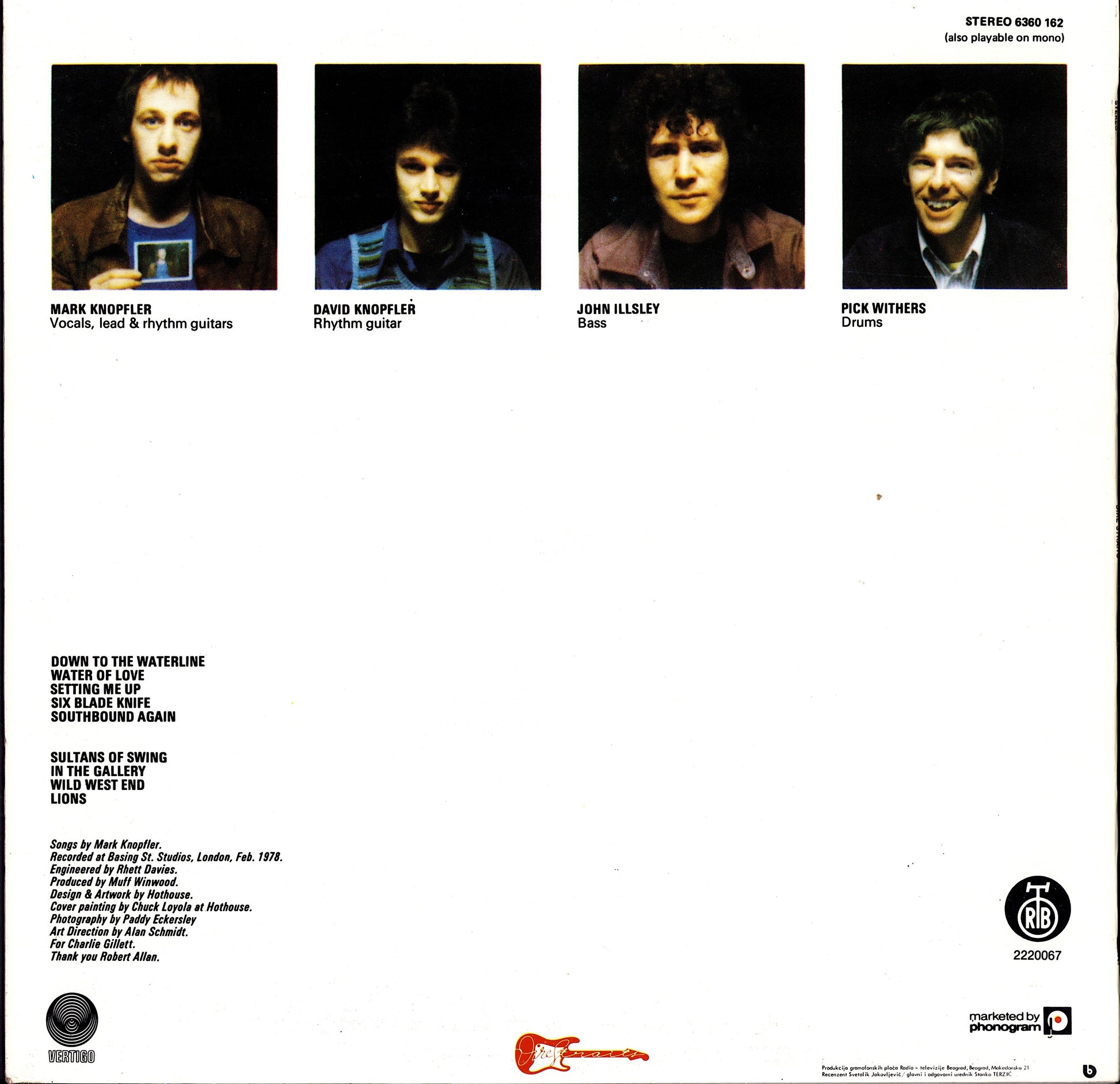 Dire Straits - Dire Straits Vinyl LP | YU Reissue | 1980