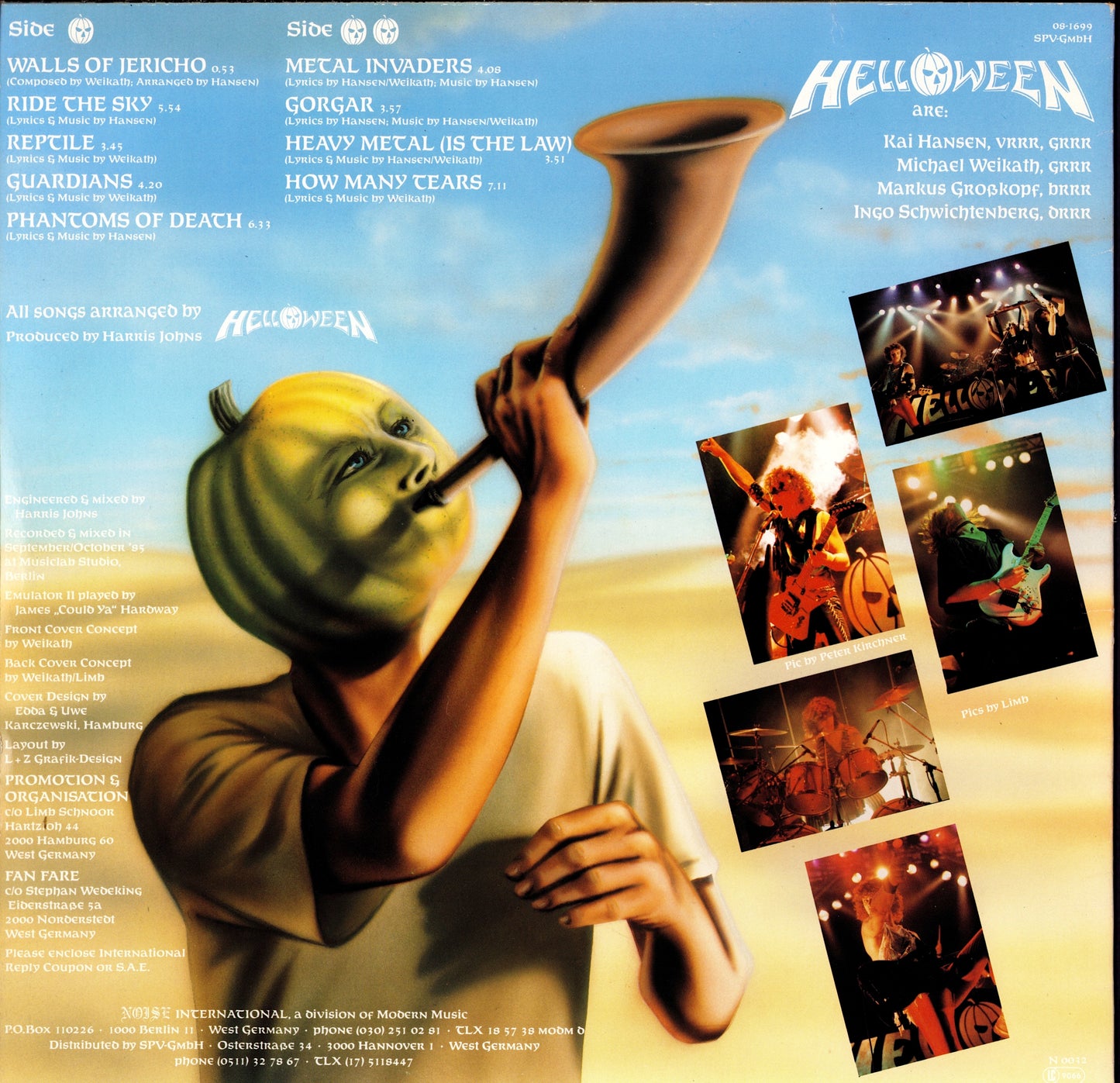 Helloween - Walls Of Jericho (Vinyl LP | DE Original | 1985)