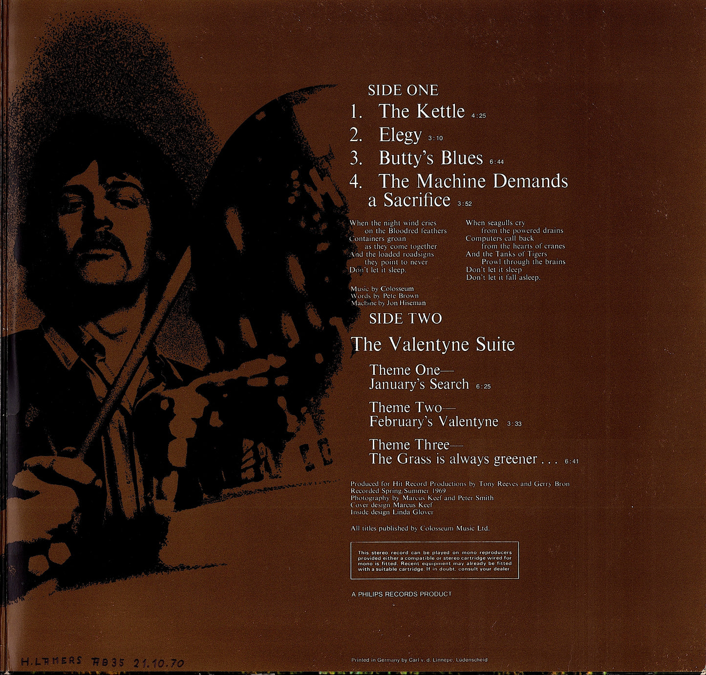 Colosseum – Valentyne Suite Vinyl LP Kopie