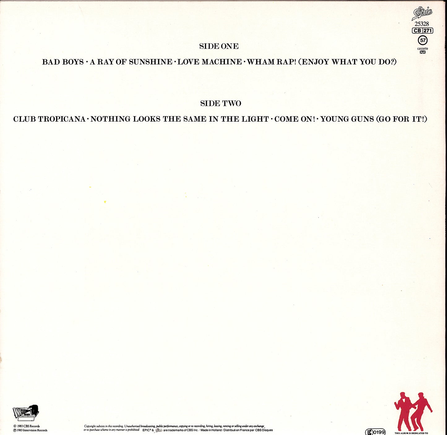 Wham! - Fantastic Vinyl LP