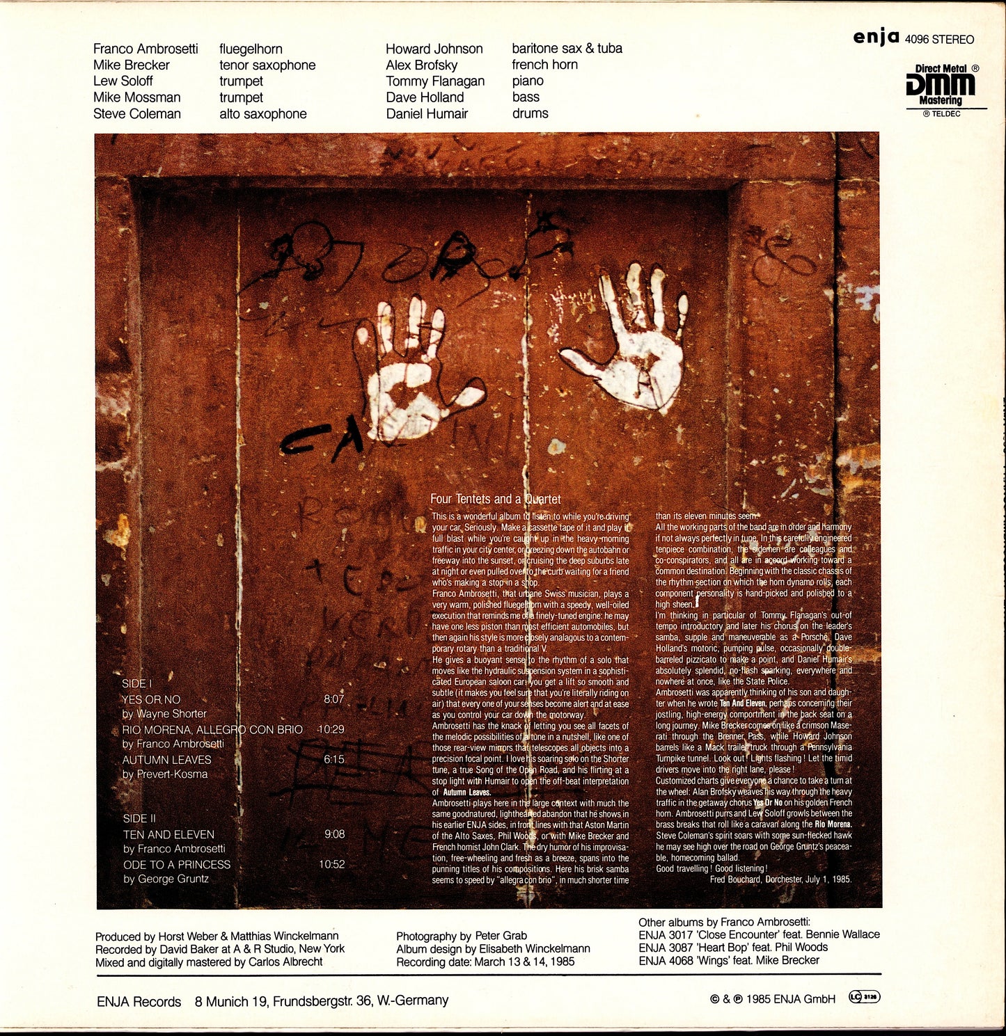 Franco Ambrosetti – Tentets Vinyl LP