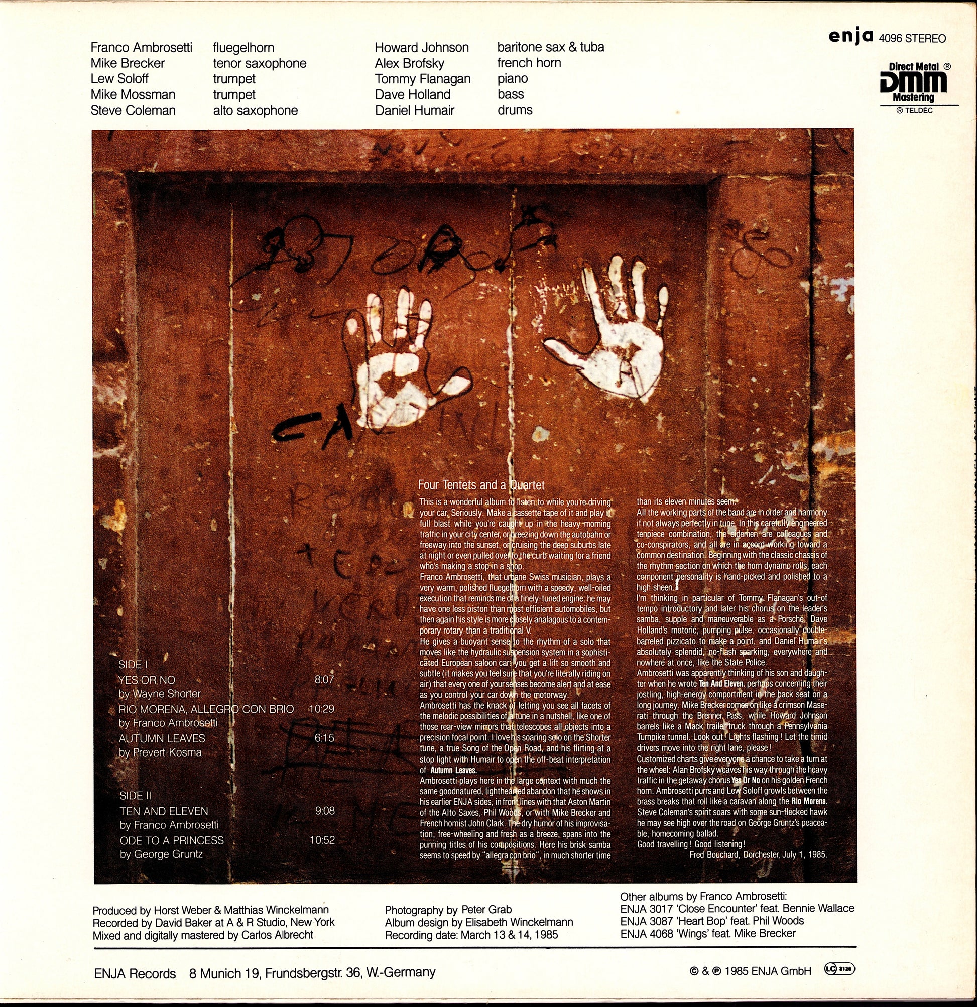 Franco Ambrosetti – Tentets Vinyl LP