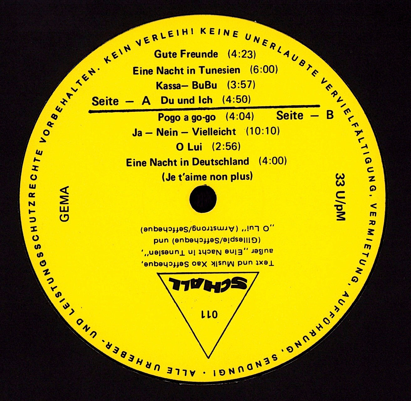 Xao Seffcheque Und Der Rest ‎– Ja - Nein - Vielleicht Vinyl LP