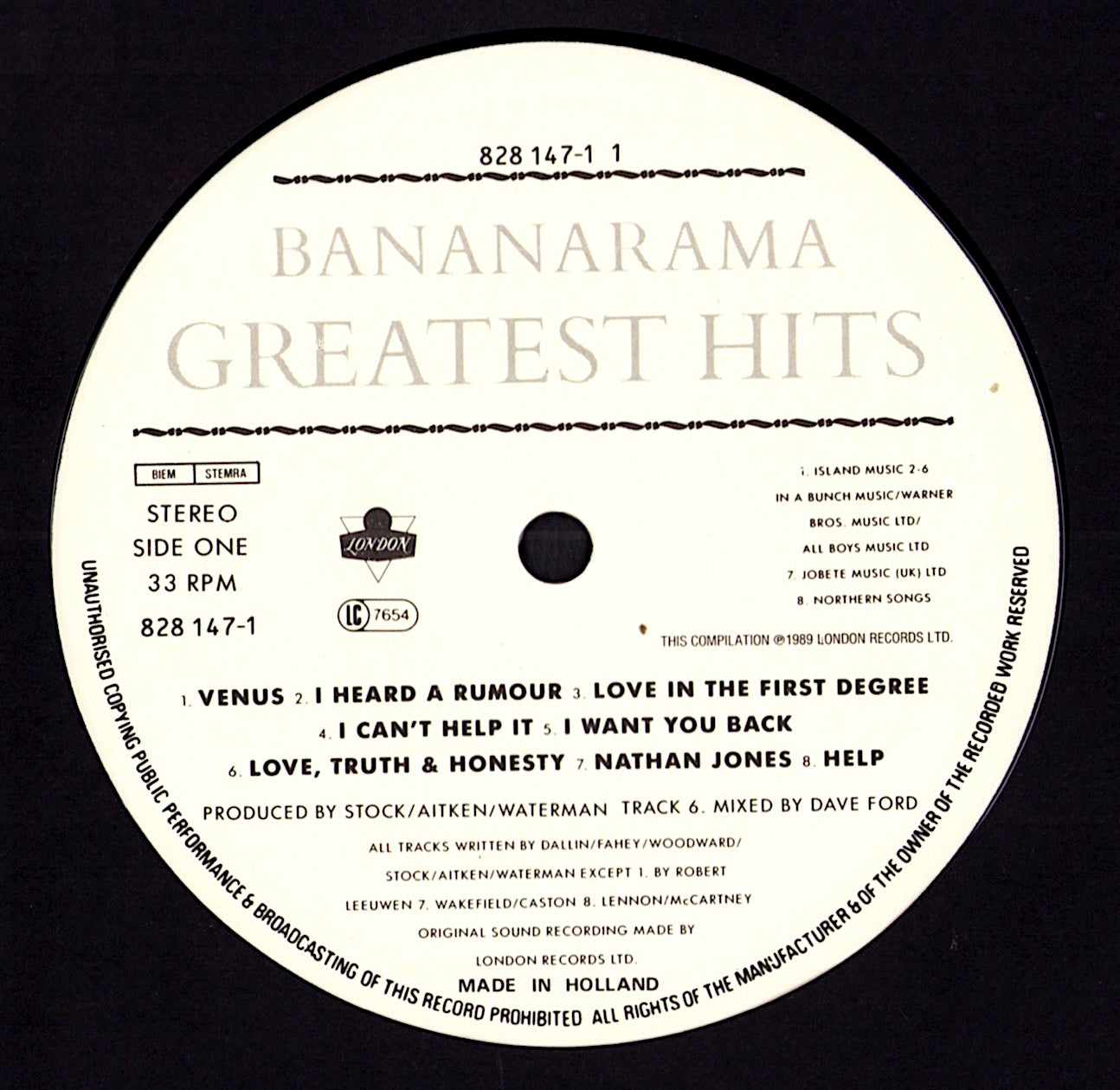 Bananarama - Bananarama Vinyl LP Club Edition + Poster Kopie