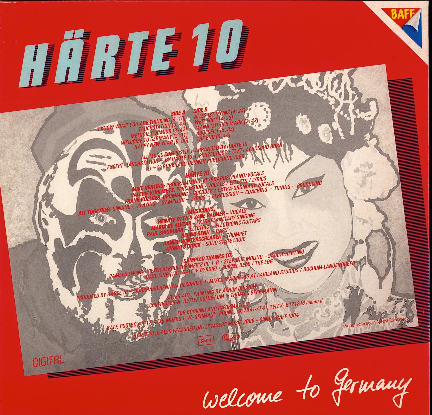 Härte 10 - Welcome to Germany Vinyl LP