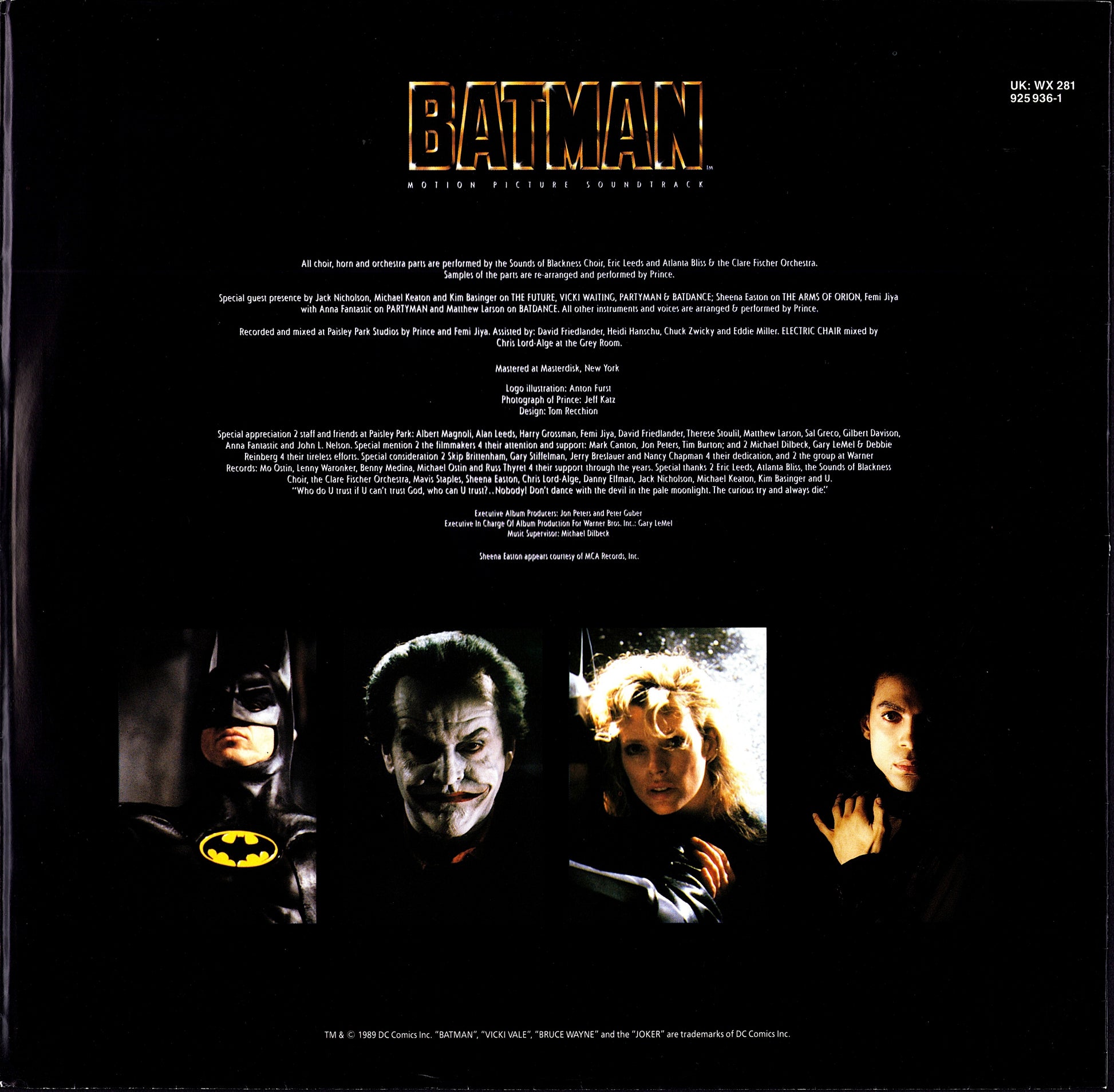 Prince - Batman™ Motion Picture Soundtrack Vinyl LP