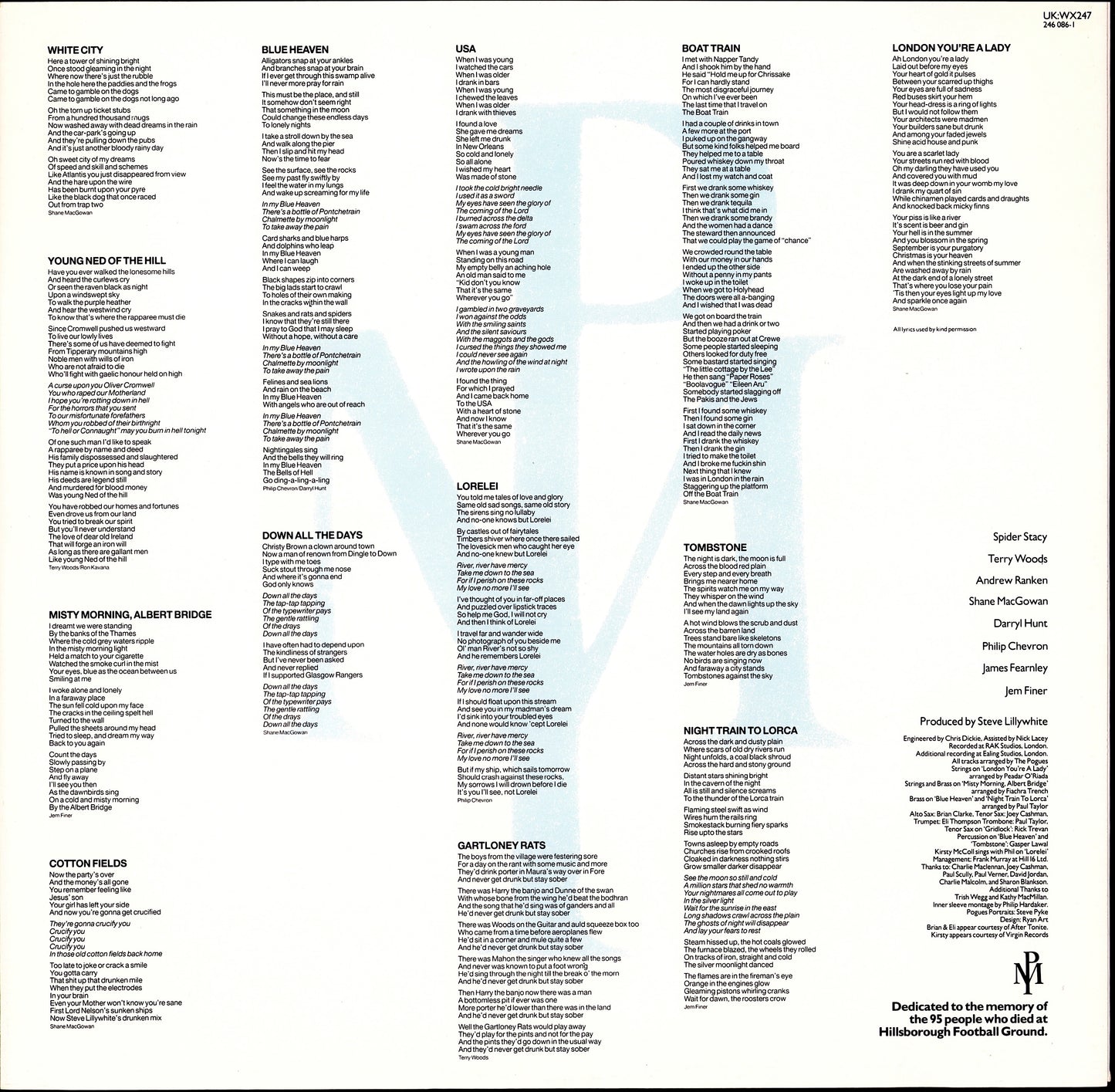 The Pogues - If I Should Fall From Grace With God Vinyl LP Kopie Kopie