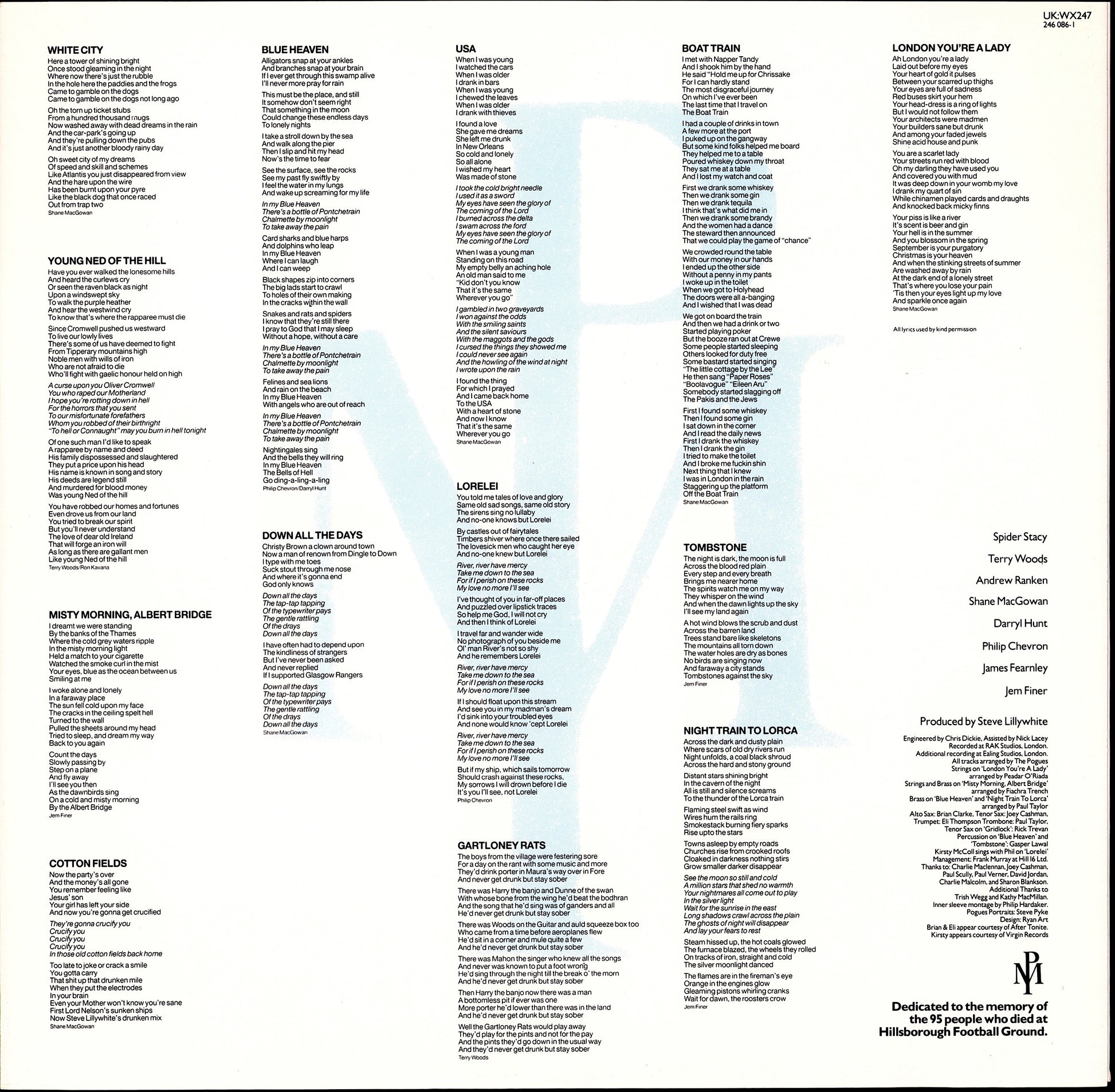 The Pogues - If I Should Fall From Grace With God Vinyl LP Kopie Kopie