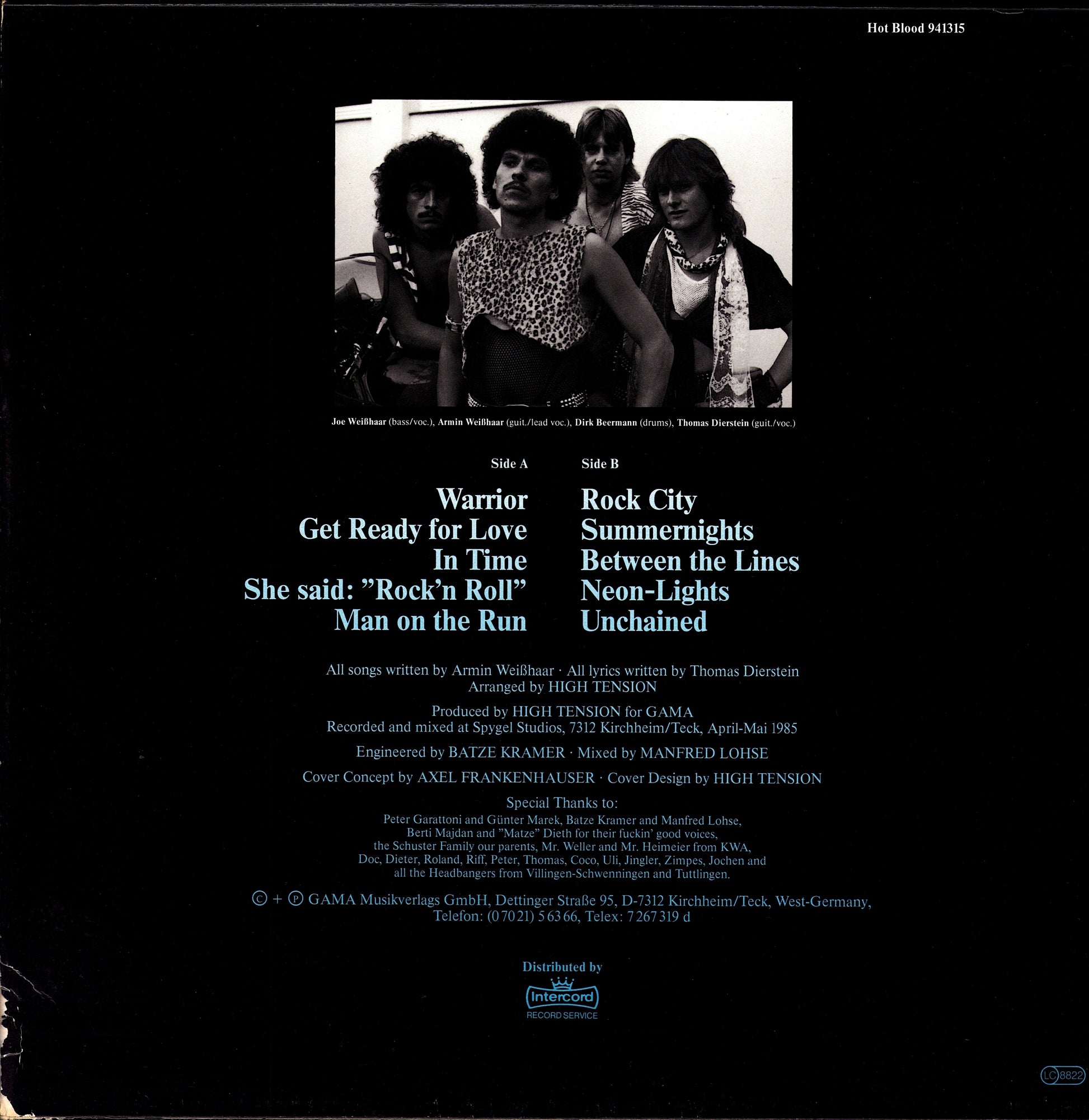 High Tension – Warrior Vinyl LP