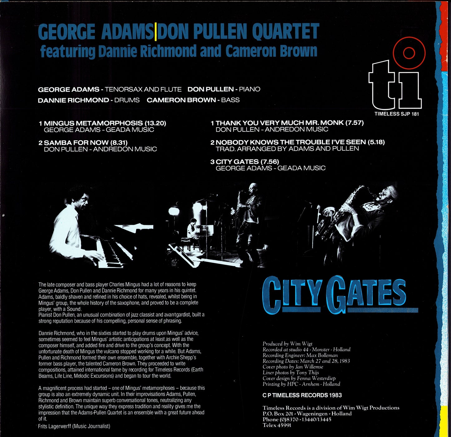 Mike Nock Quartet – In Out And Around Vinyl LP Kopie