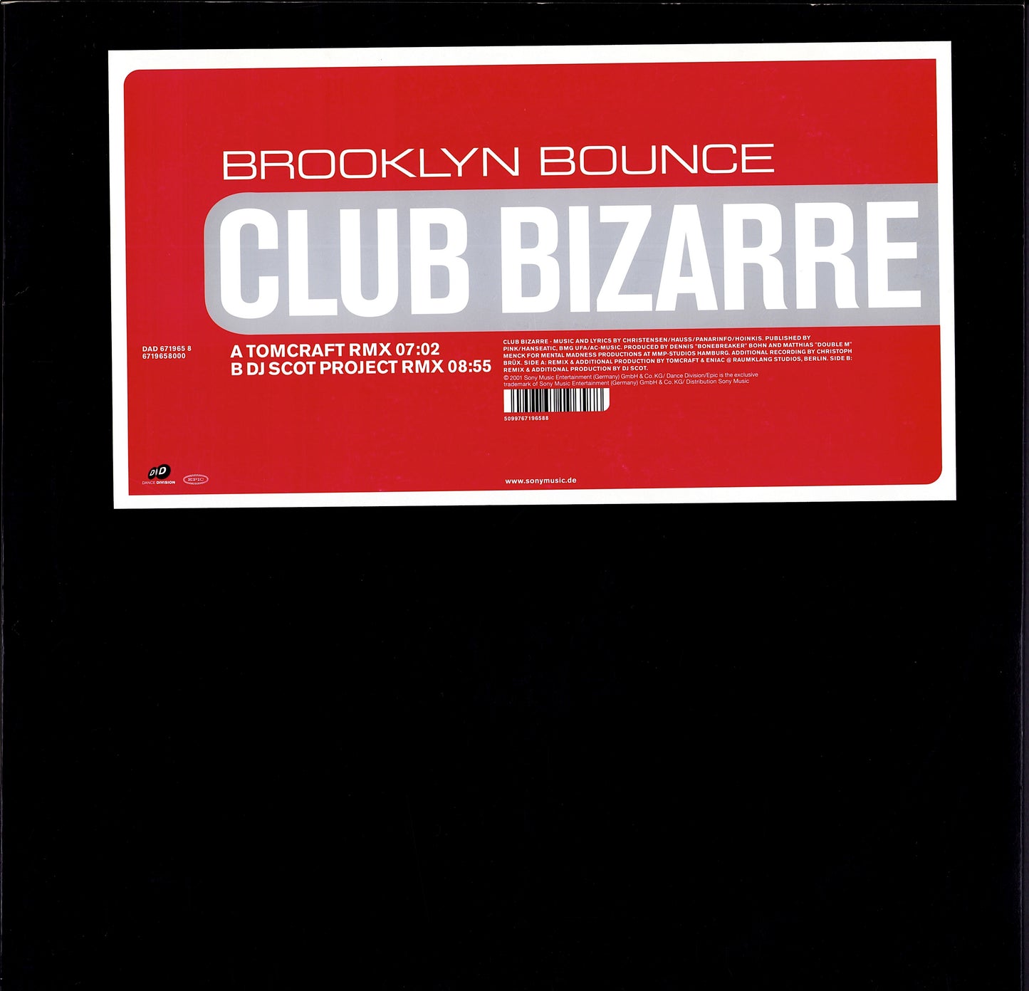 Brooklyn Bounce – Club Bizarre Vinyl 12" Maxi-Single Kopie