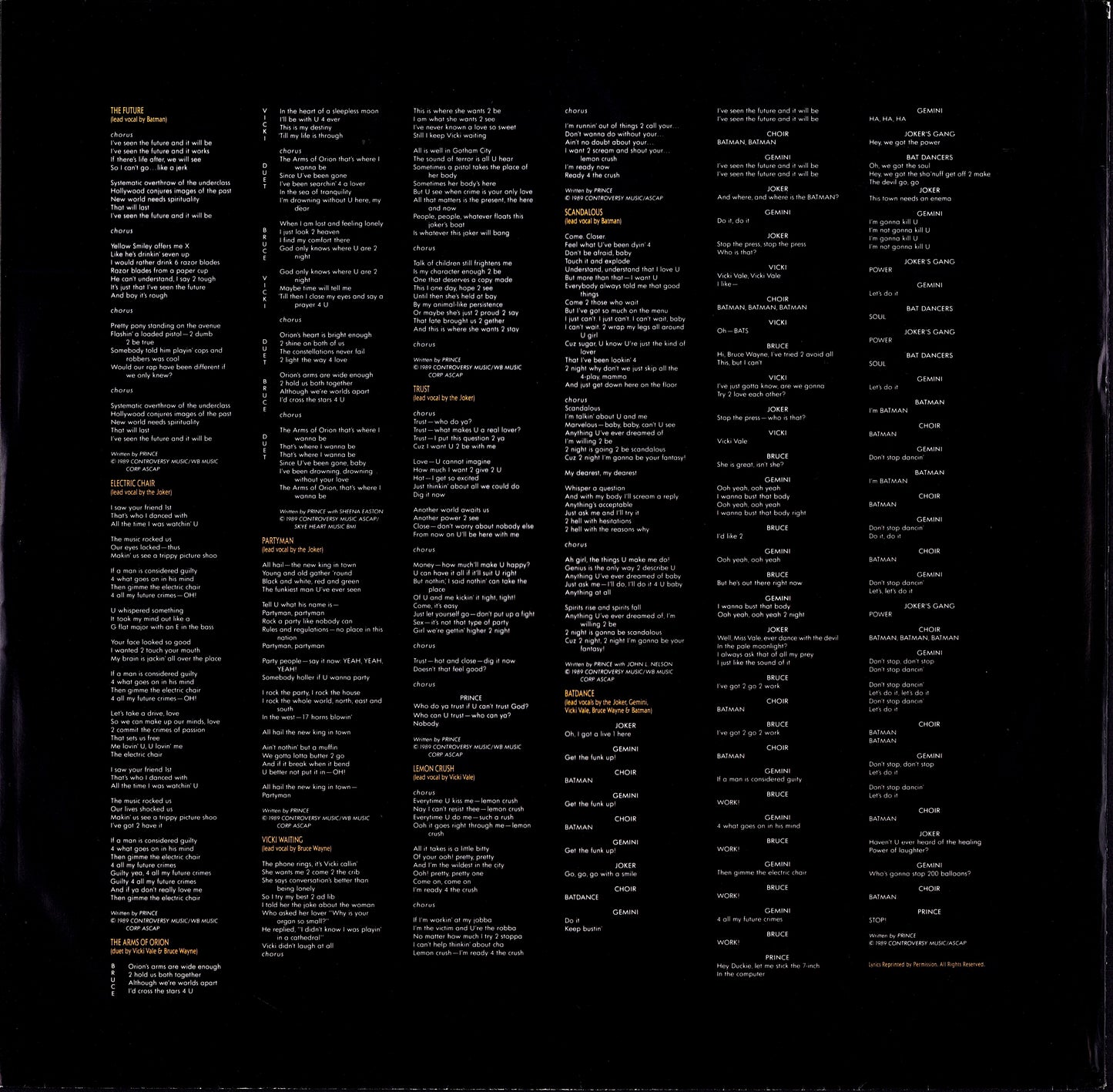 Prince - Batman™ Motion Picture Soundtrack Vinyl LP