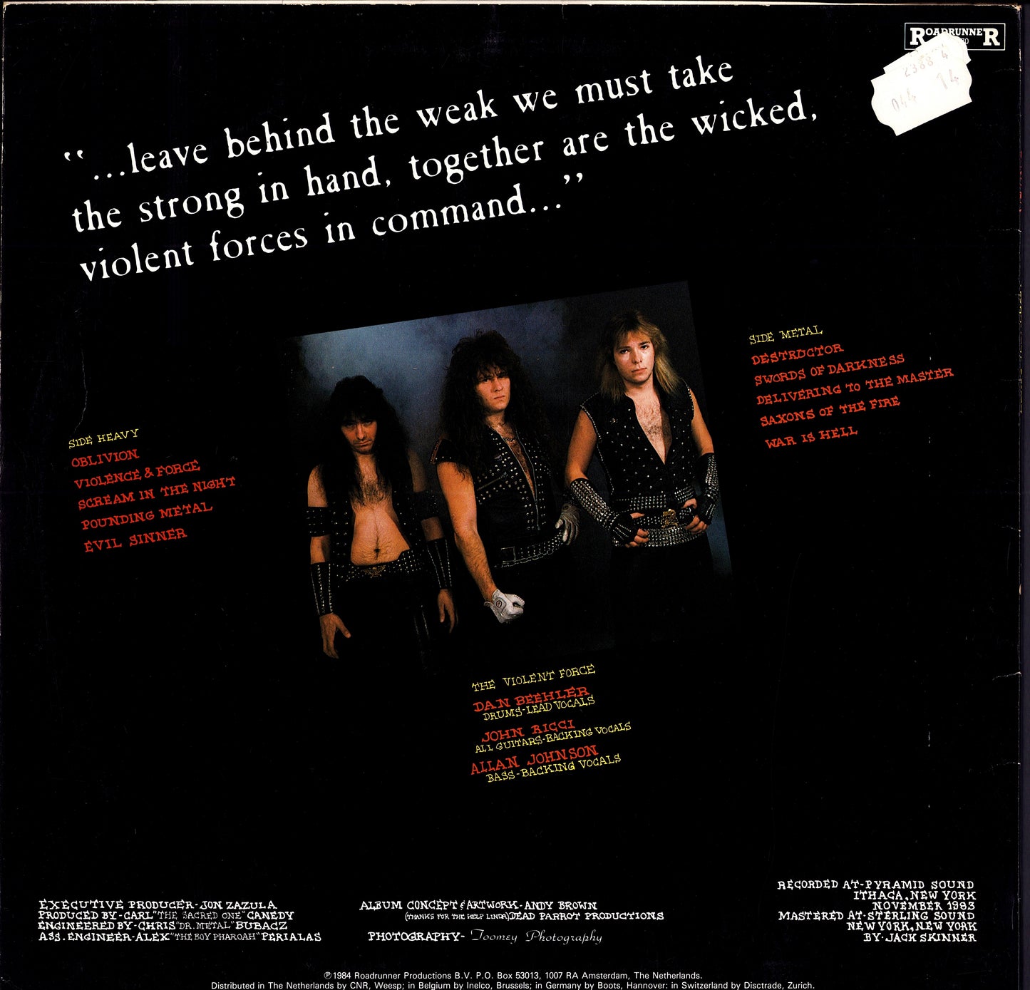 Exciter ‎- Violence &amp; Force (Vinyl LP) 