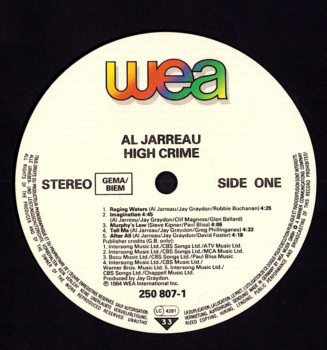 Al Jarreau – Glow Vinyl LP Kopie Kopie