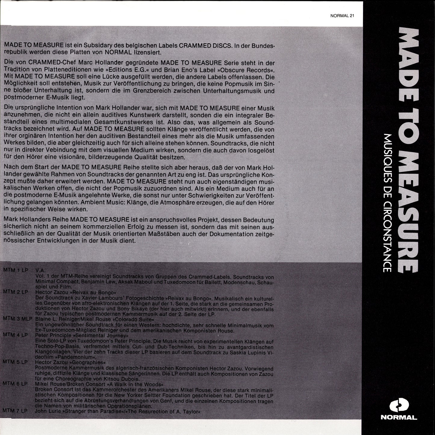 John Lurie – Stranger Than Paradise And The Resurrection Of Albert Ayler Music From The Original Scores Vinyl LP