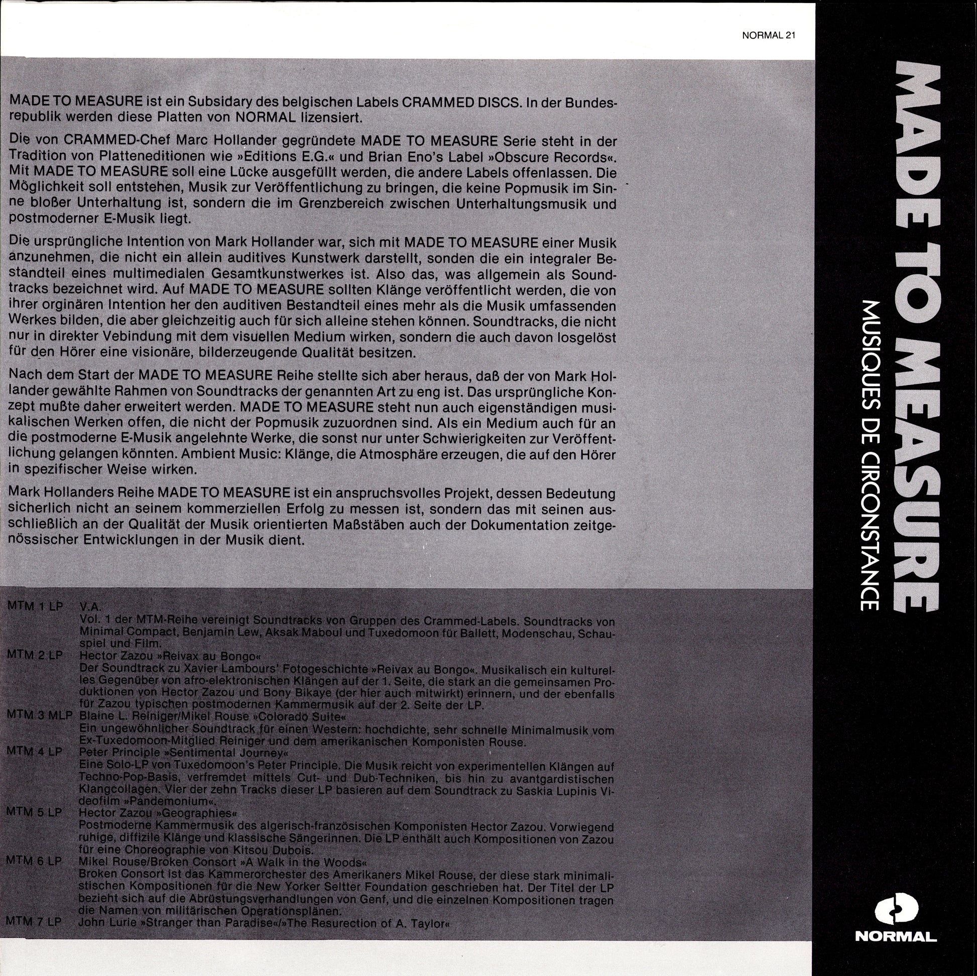 John Lurie – Stranger Than Paradise And The Resurrection Of Albert Ayler Music From The Original Scores Vinyl LP