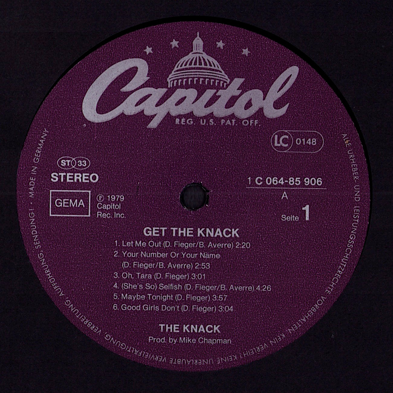 The Knack - Get The Knack Vinyl LP | DE Reissue | 1979