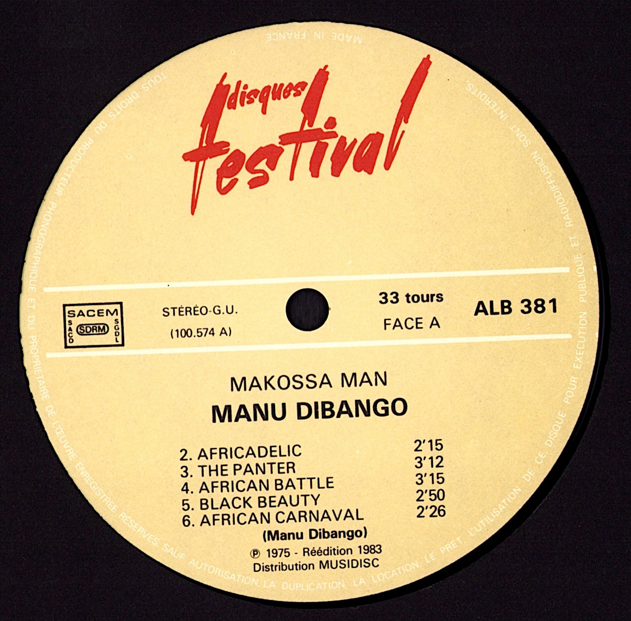 Manu Dibango – Makossa Man Vinyl 2LP