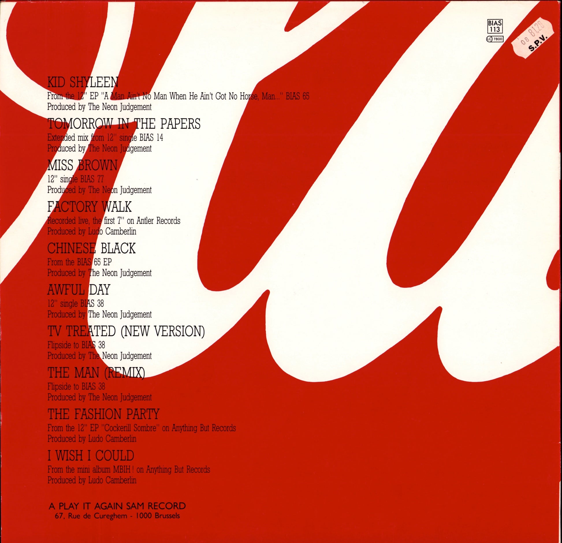 The Neon Judgement – General Pain & Major Disease Vinyl LP