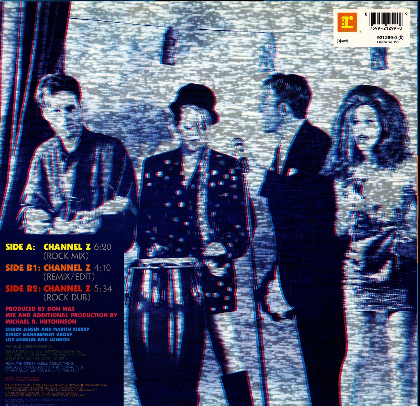 The B-52's – Channel Z Vinyl 12" Maxi-Single