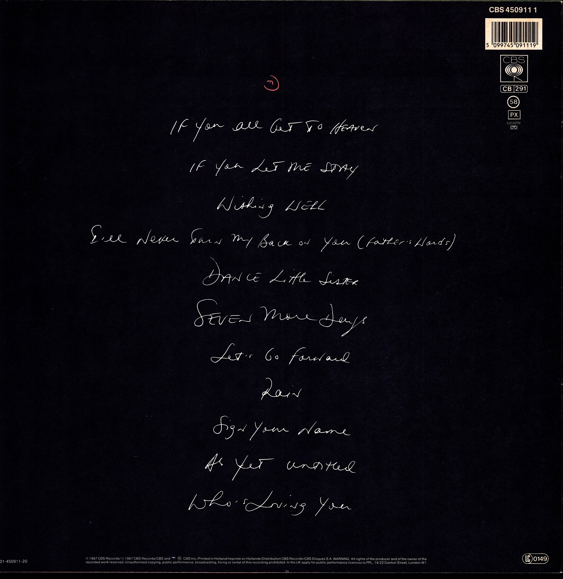 Terence Trent D'Arby – Introducing The Hardline According To Terence Trent D'Arby Vinyl LP Kopie