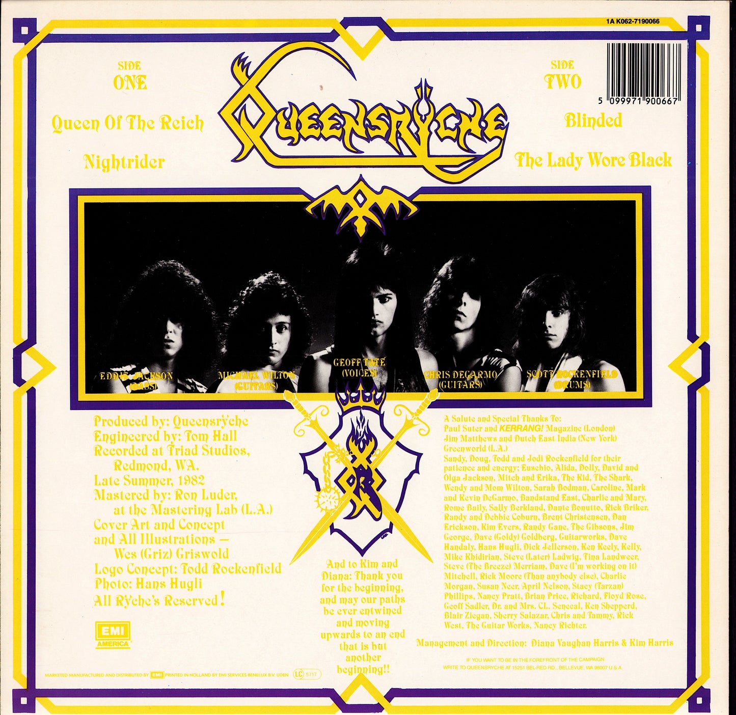 Queensryche - Queensryche (12" EP | EU Original | 1983)