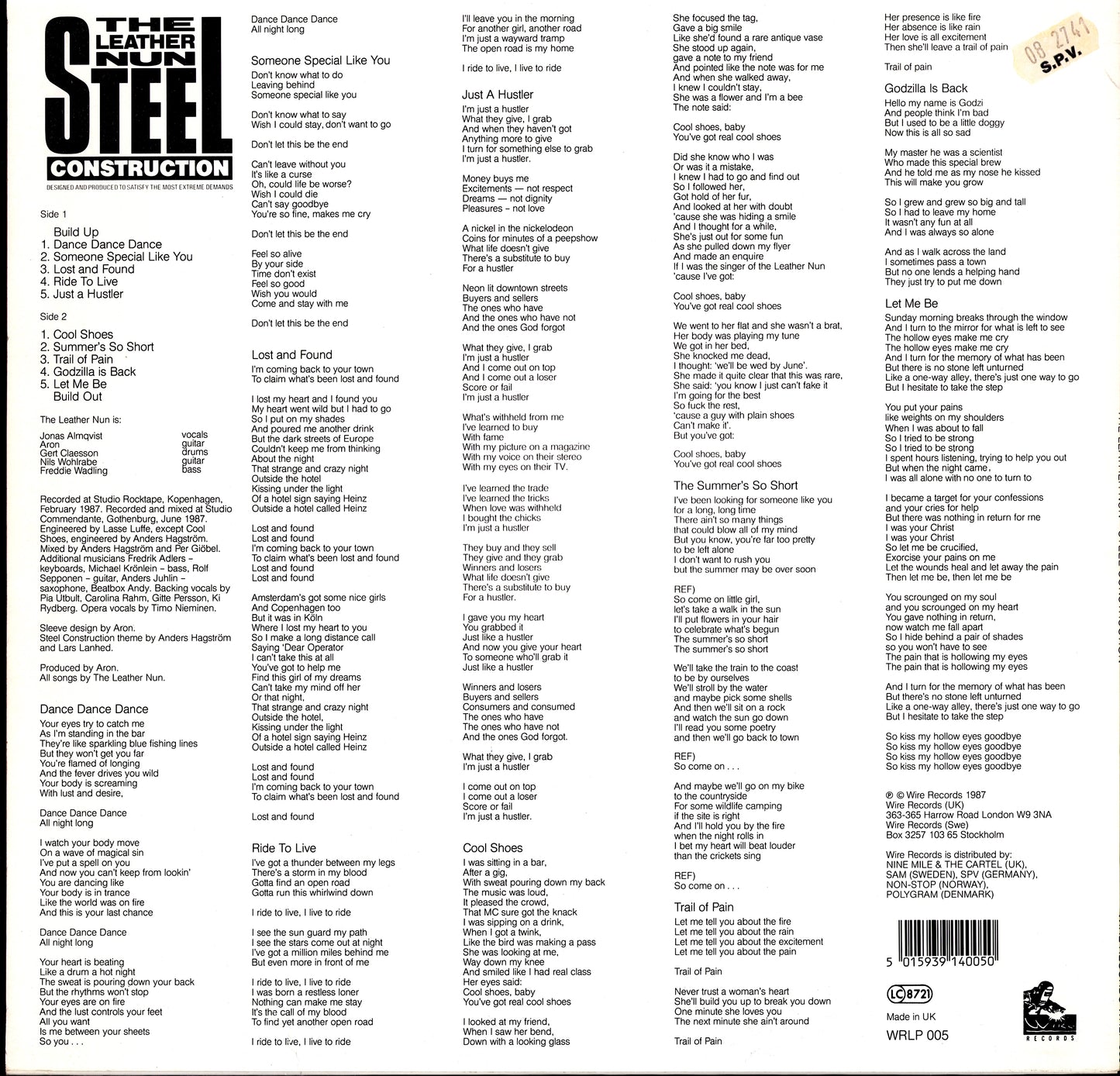 The Leather Nun – Steel Construction (Designed And Produced To Satisfy The Most Extreme Demands) (Vinyl LP)