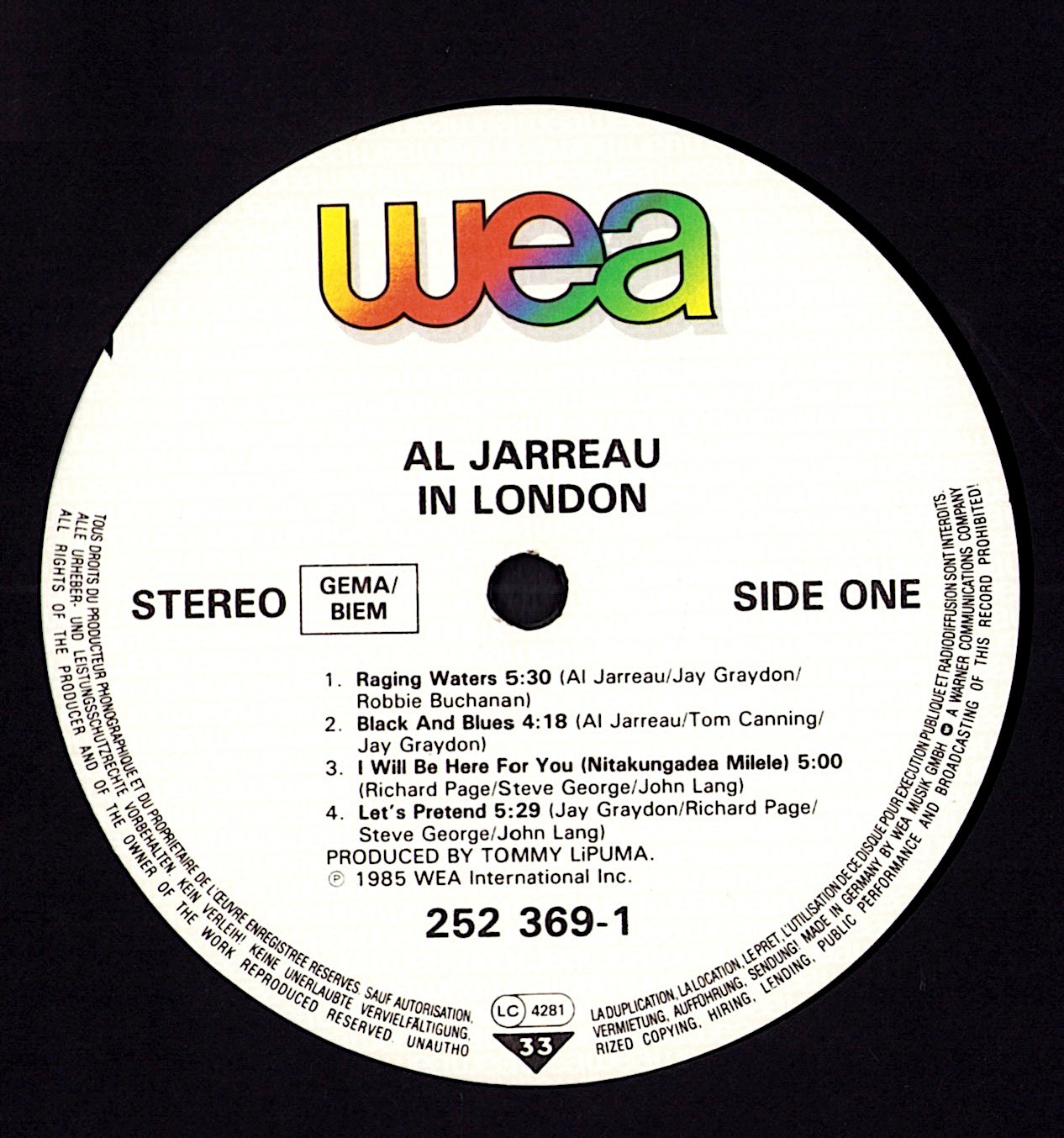 Al Jarreau – Glow Vinyl LP Kopie